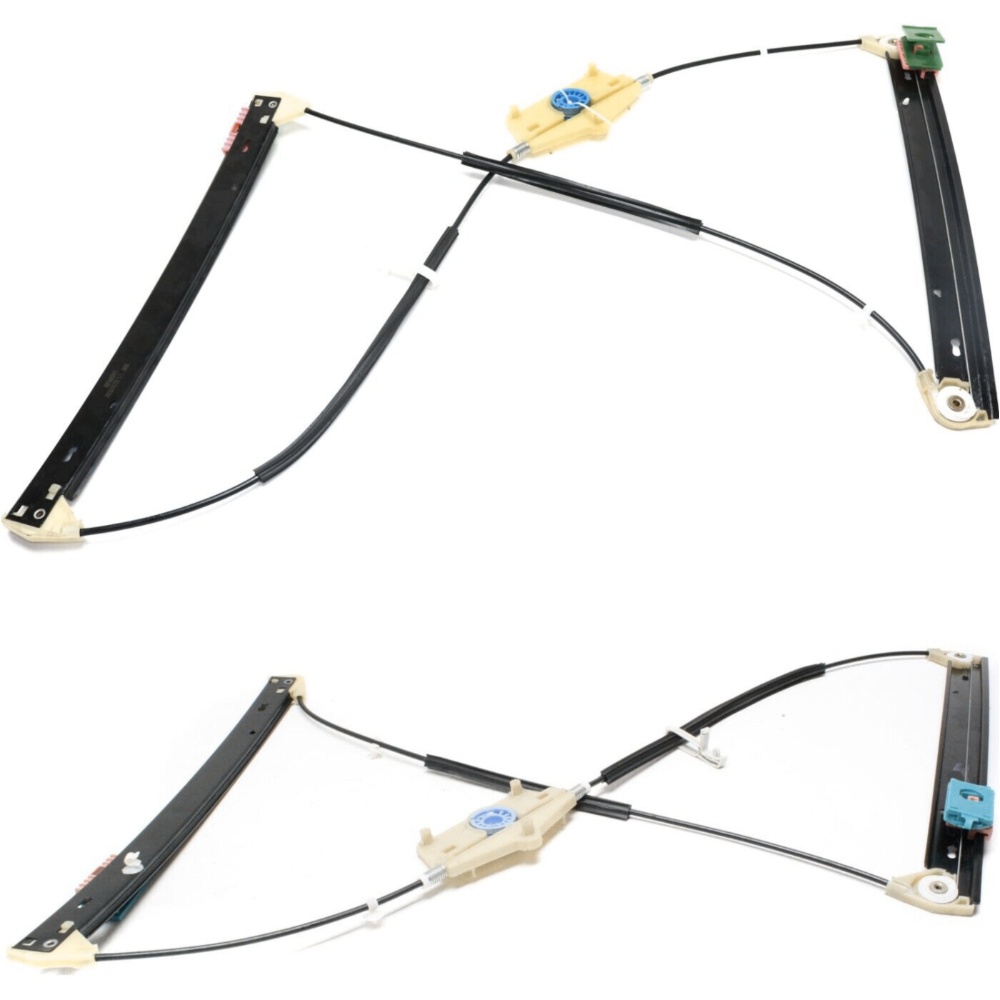 Window Regulator For Audi A6 A6 Quattro S6 Set of 2 Front Left and Right