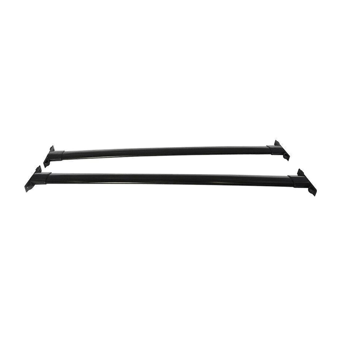 For 08-13 Toyota Highlander Sport Utility er Black Top Roof Rack Bar Aluminum