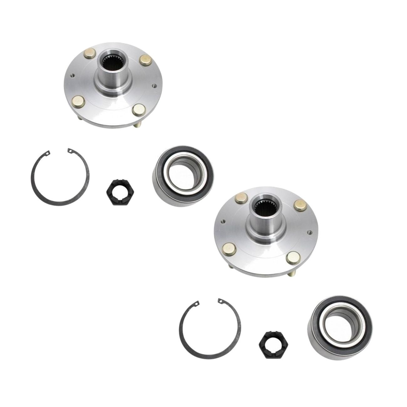 For 2005-2009 Kia Spectra5 Front Wheel Bearing & Hub Kit Left Right Pair