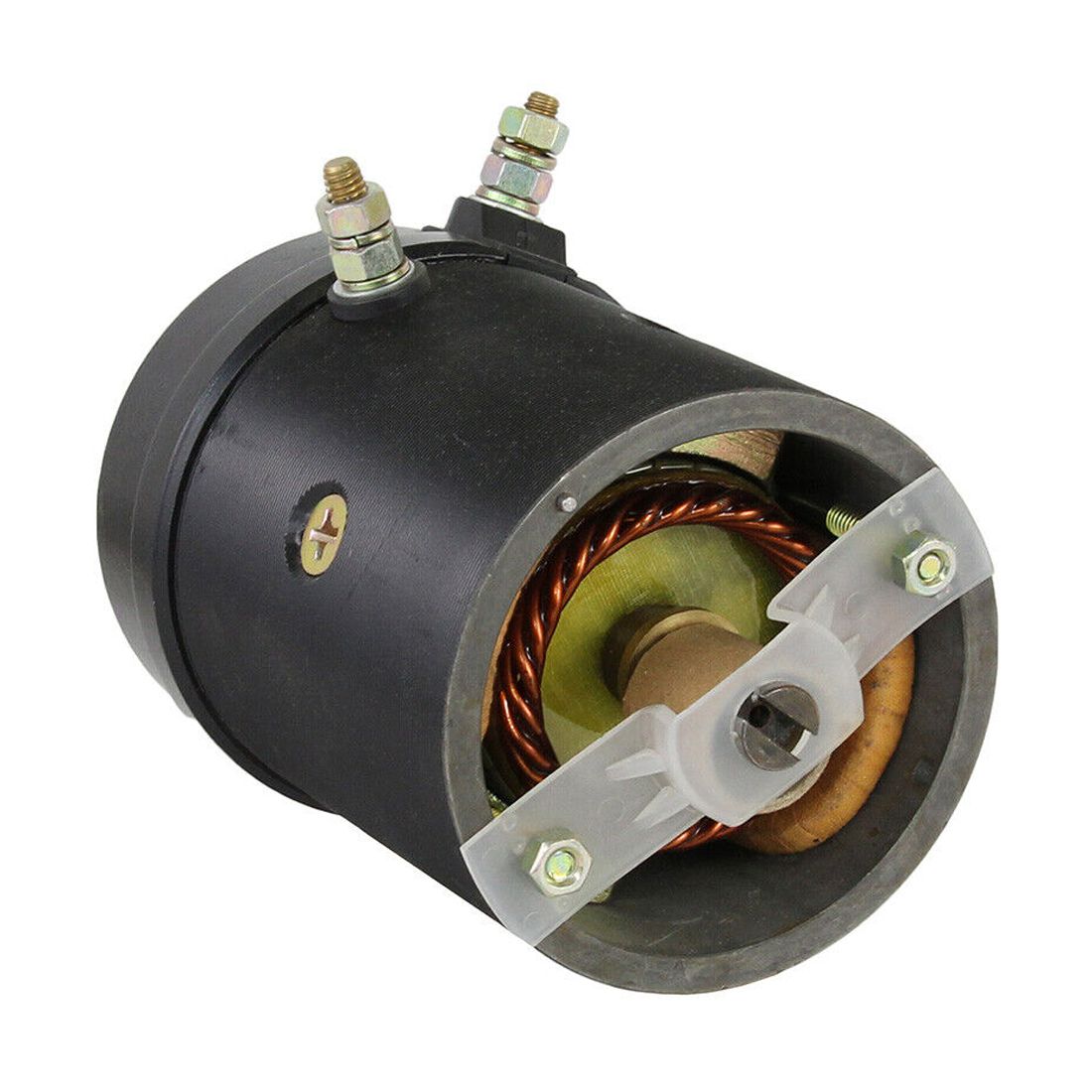 12 Volt Snow Plow Motor Fits Fisher & Western W/Oil Seal Dual Post 21500 452254