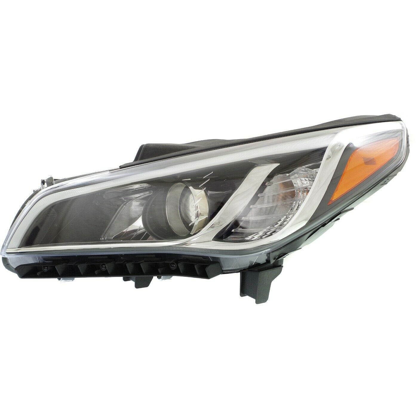 Halogen Headlight Headlamp Driver Side LH LF For 2015-17 Sonata Sedan