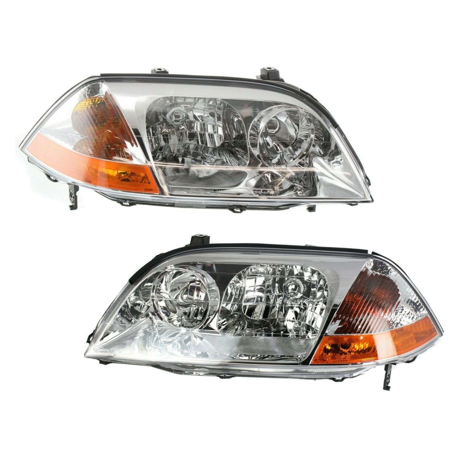 Headlight Set For 2001-03 MDX Sport Utility Touring Model Left and Right 2Pc