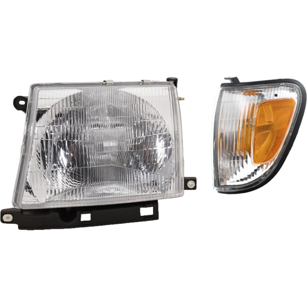 Headlight Kit For 1997-2000 Toyota Tacoma Driver Side Clear Lens Halogen