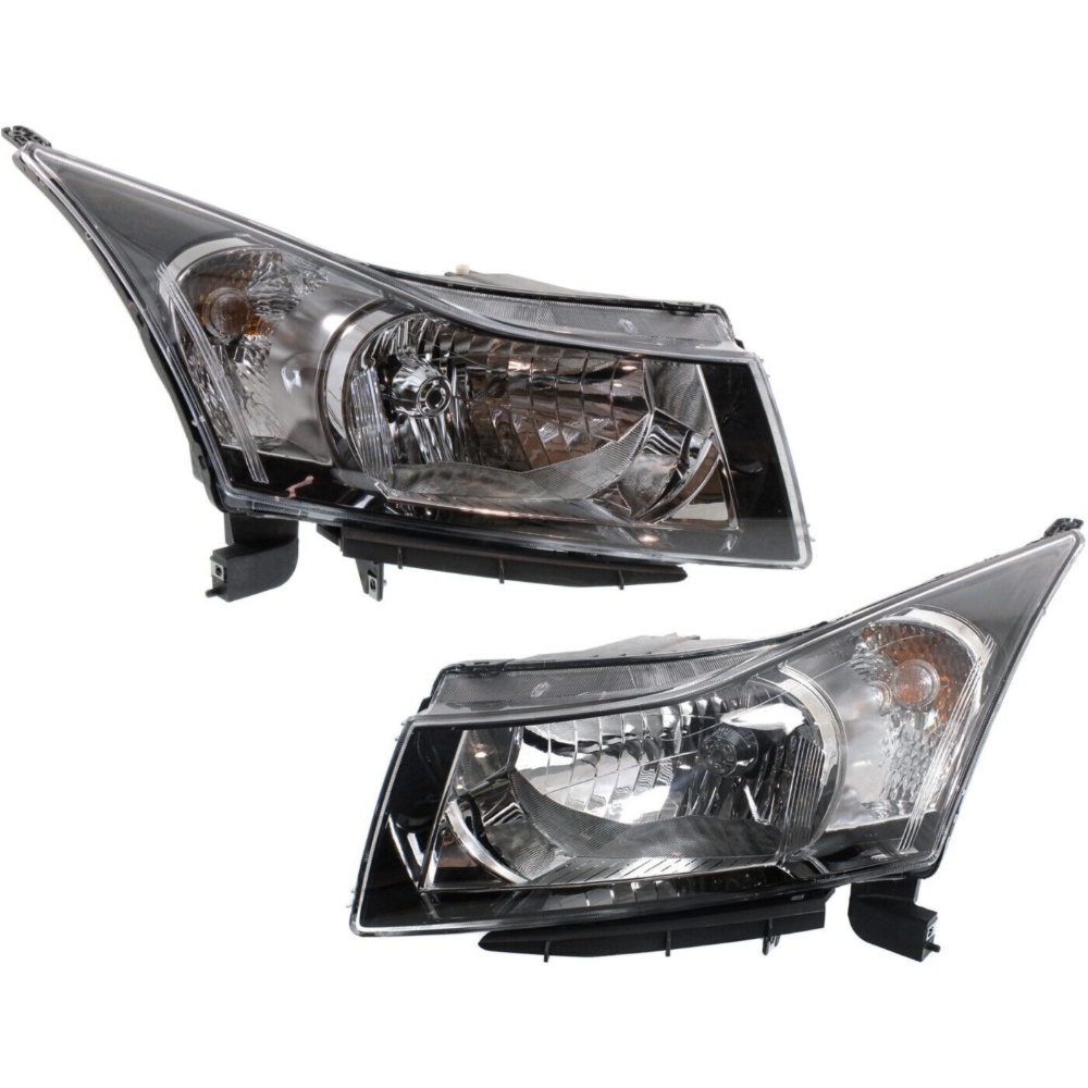 Halogen Headlight Set For 12-15 Cruze 16 Cruze Limited 2nd Design w/Bulbs Pair
