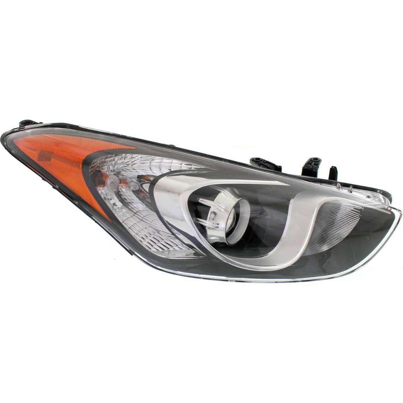 Headlight For Hyundai 2013-2017 Elantra GT Hatchback Right Clear Lens With Bulb