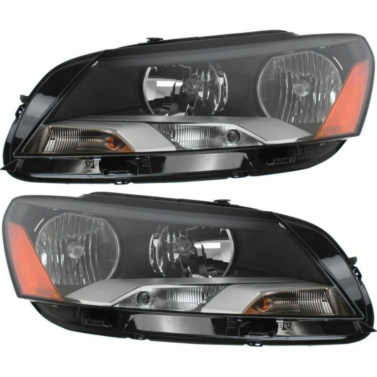 Headlight Set For 2012-15 Passat Sedan Left and Right With Bulb 2Pc
