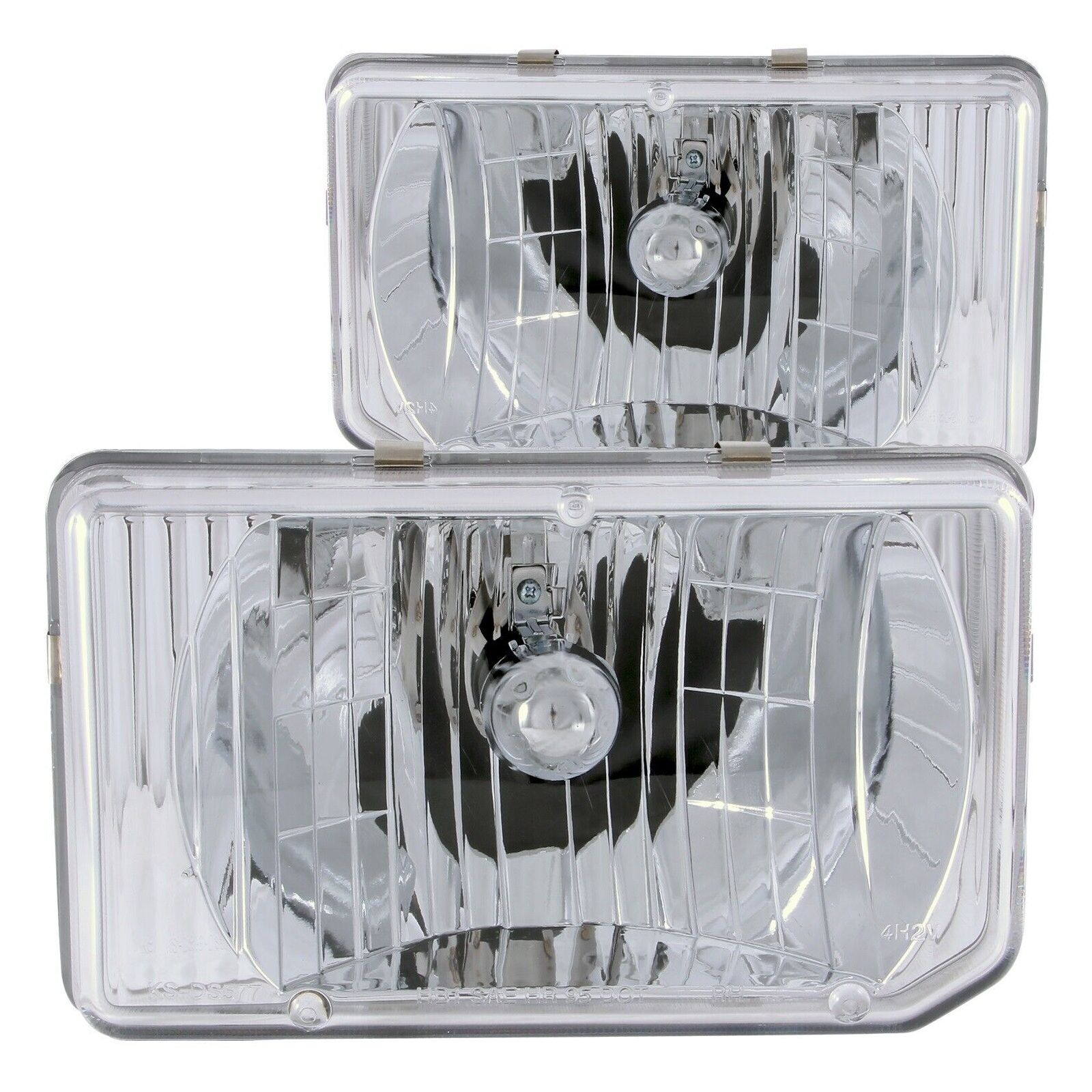 Crystal Headlight Set For 88-95 Pathfinder Sport Utility pickup (Hard Body)