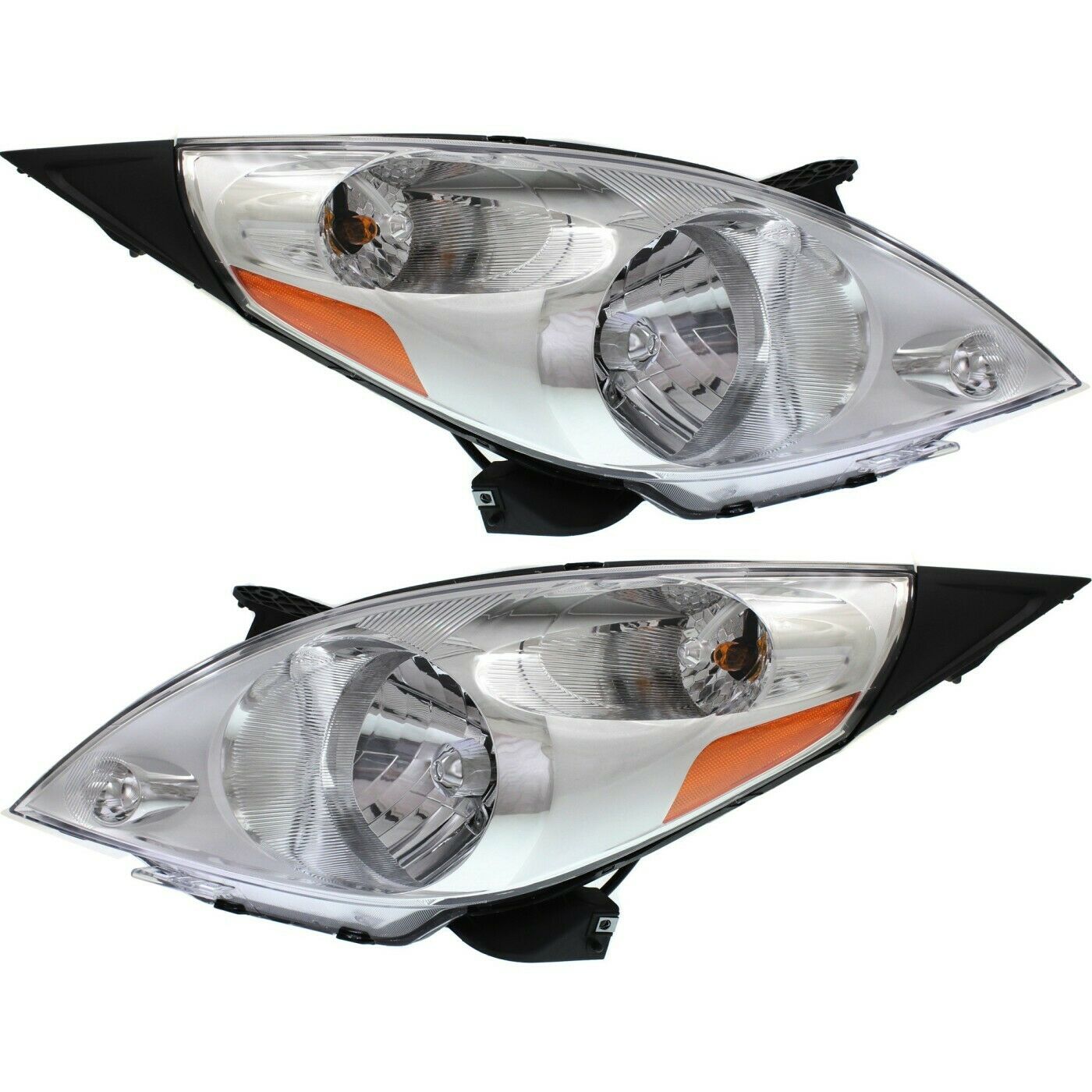 Headlight Set For Chevrolet 13-15 Spark Hatchback Left and Right With Bulb 2Pc