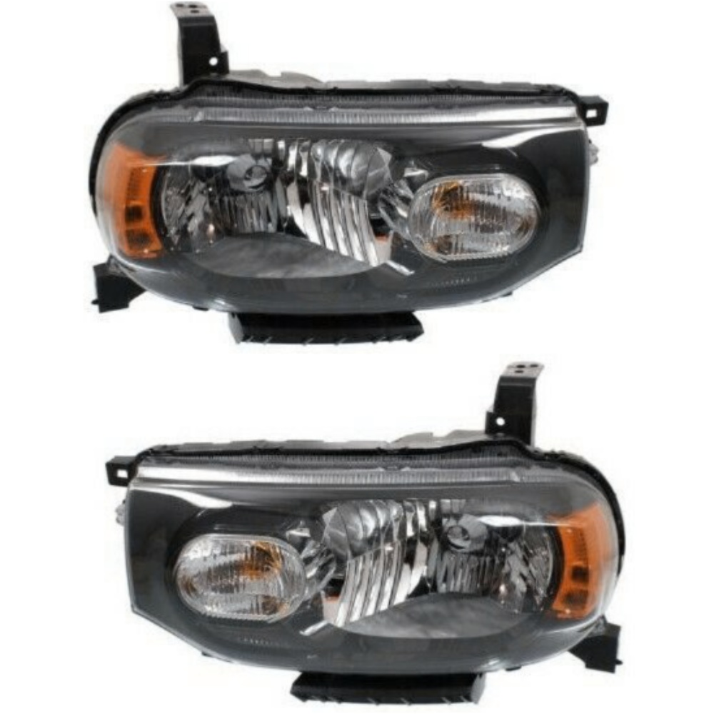 Headlight Set For 2009-2014 Nissan Cube Wagon Wagon Left and Right With Bulb 2Pc