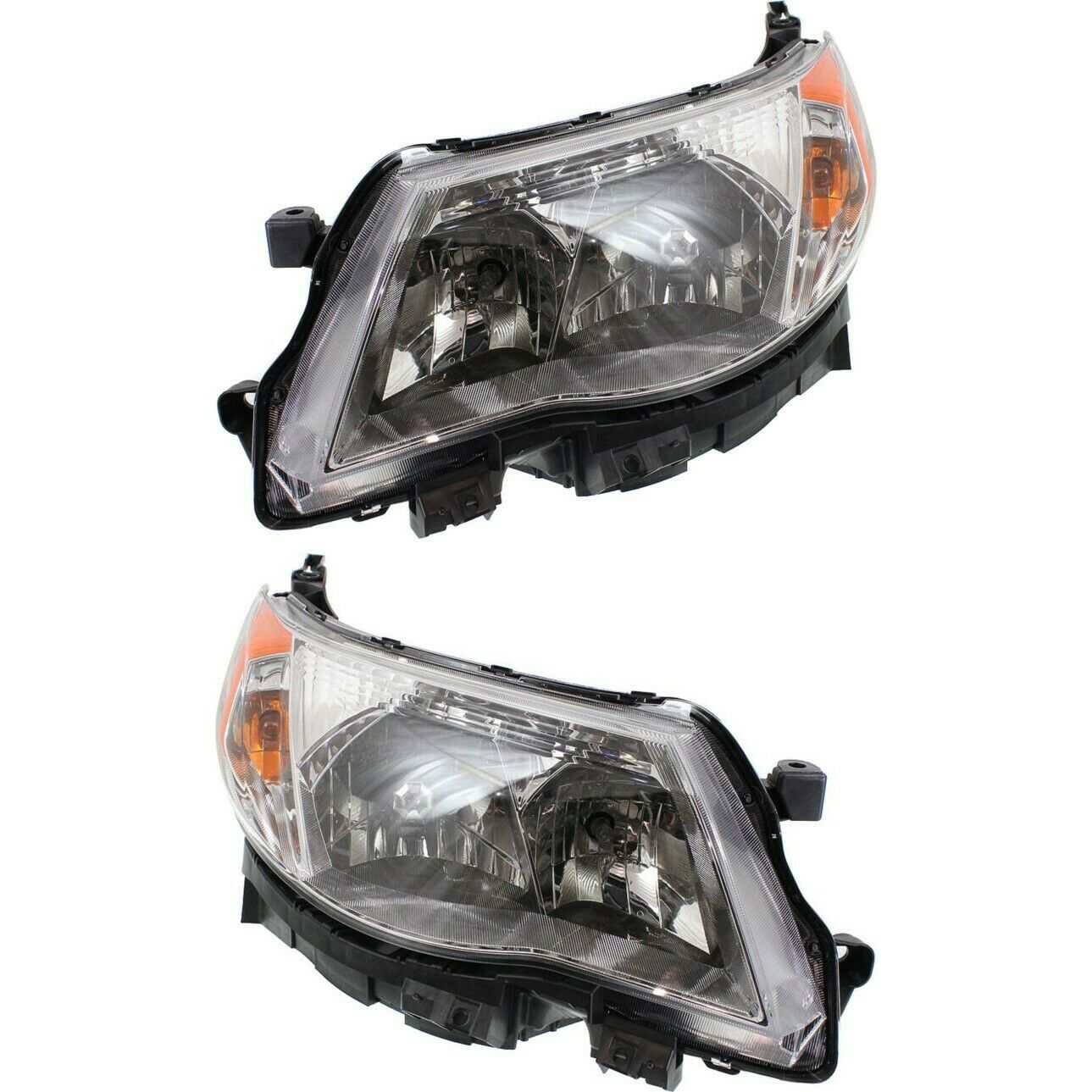 Headlight Set For 09-13 Forester Sport Utility Left and Right With Bulb 2Pc