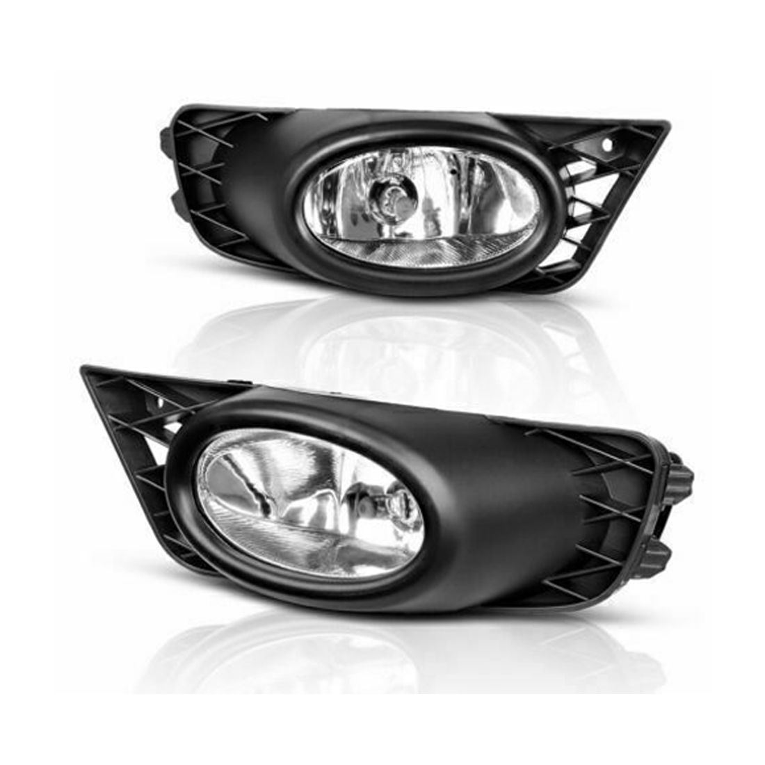Fit 2009 2010 2011 Honda Civic 4-door Sedan Clear Driving Fog Lights+Switch Set