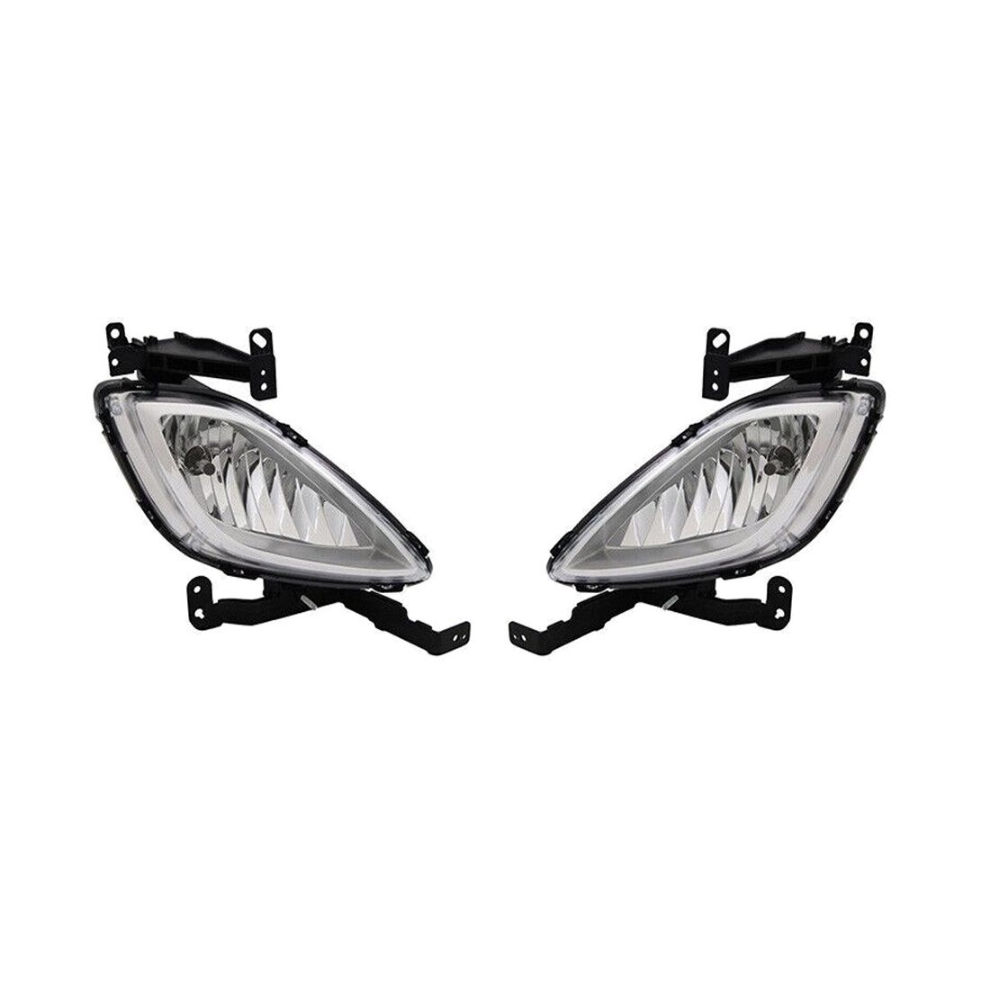 Pair of Fog Light For Hyundai 11-13 Elantra GLS Sedan 92202-3X000 Hy2592140