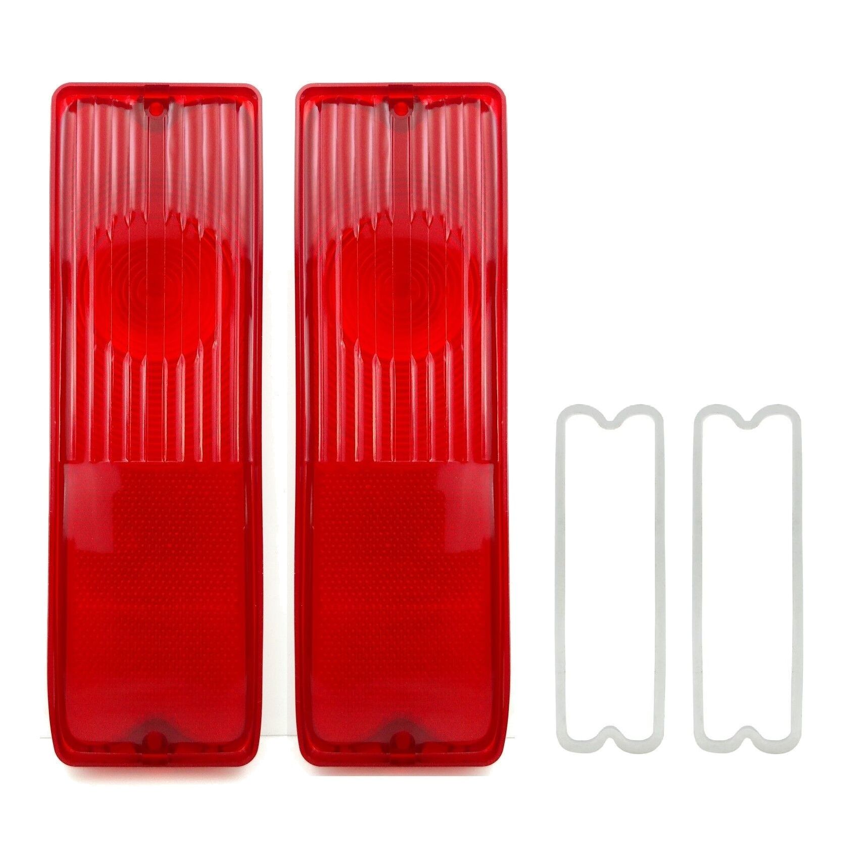 Pair Tail Light Lamp Lenses with Gaskets For 1969-1972 Blazer Base U/K Truck