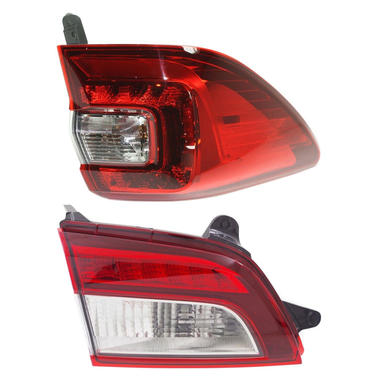 Tail Light Set For 2015-2019 Subaru Outback Left Inner Outer Clear/Red Halogen
