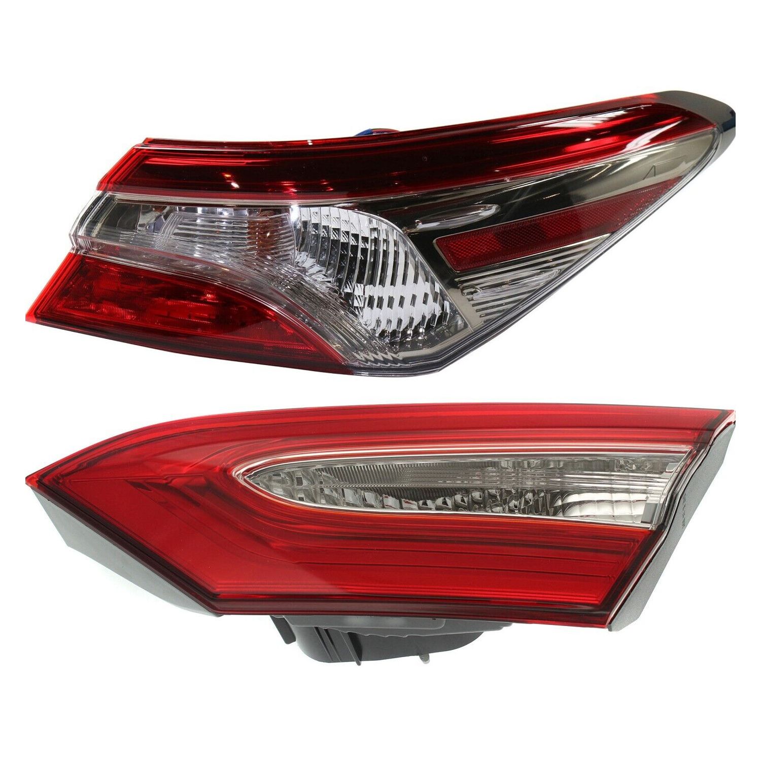 Tail Light Set For 2018-2019 Toyota Camry Left Right Inner Outer w/ bulb Halogen
