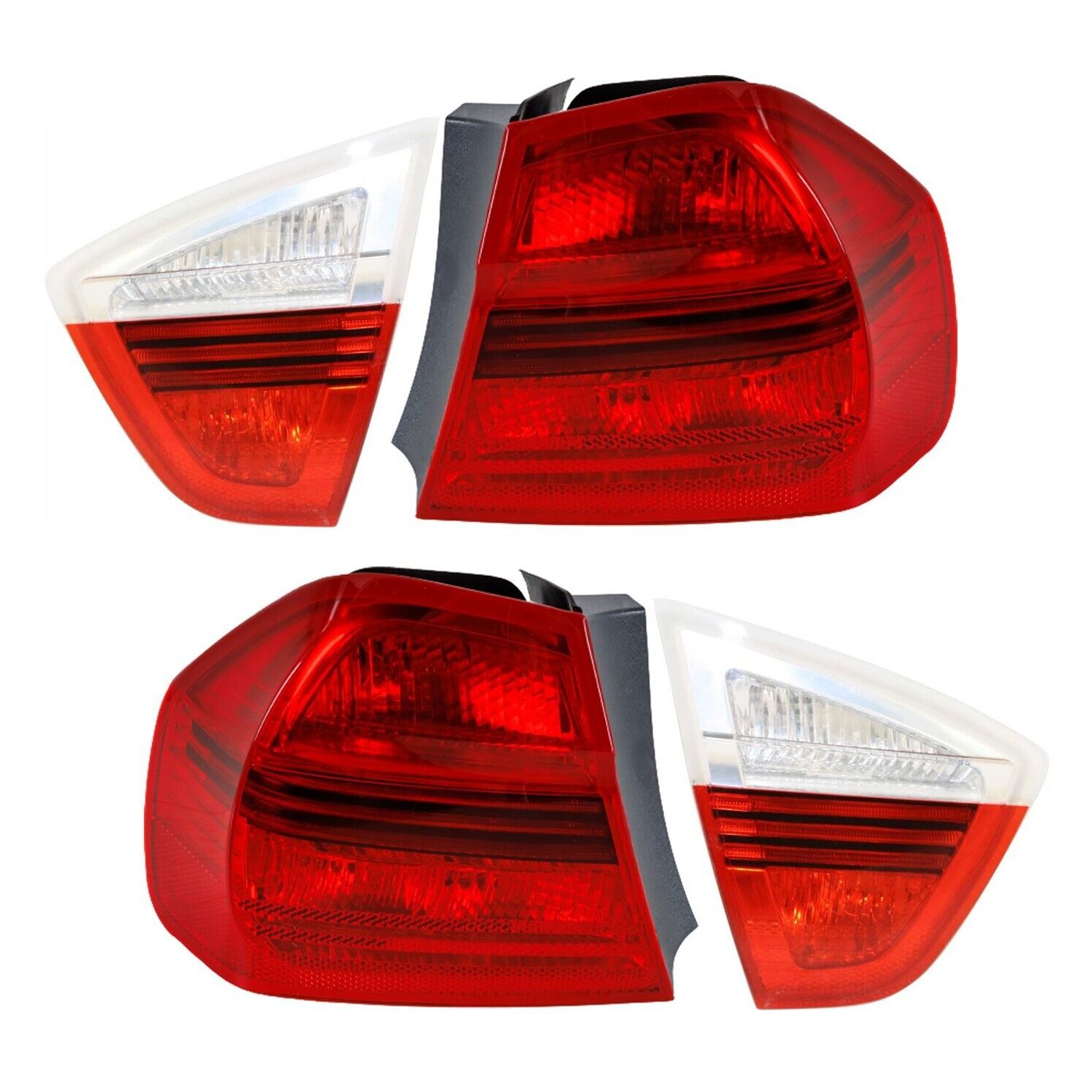 Tail Light Set For 2006 BMW 325i 330i LH Inner Outer with bulb Halogen Sedan