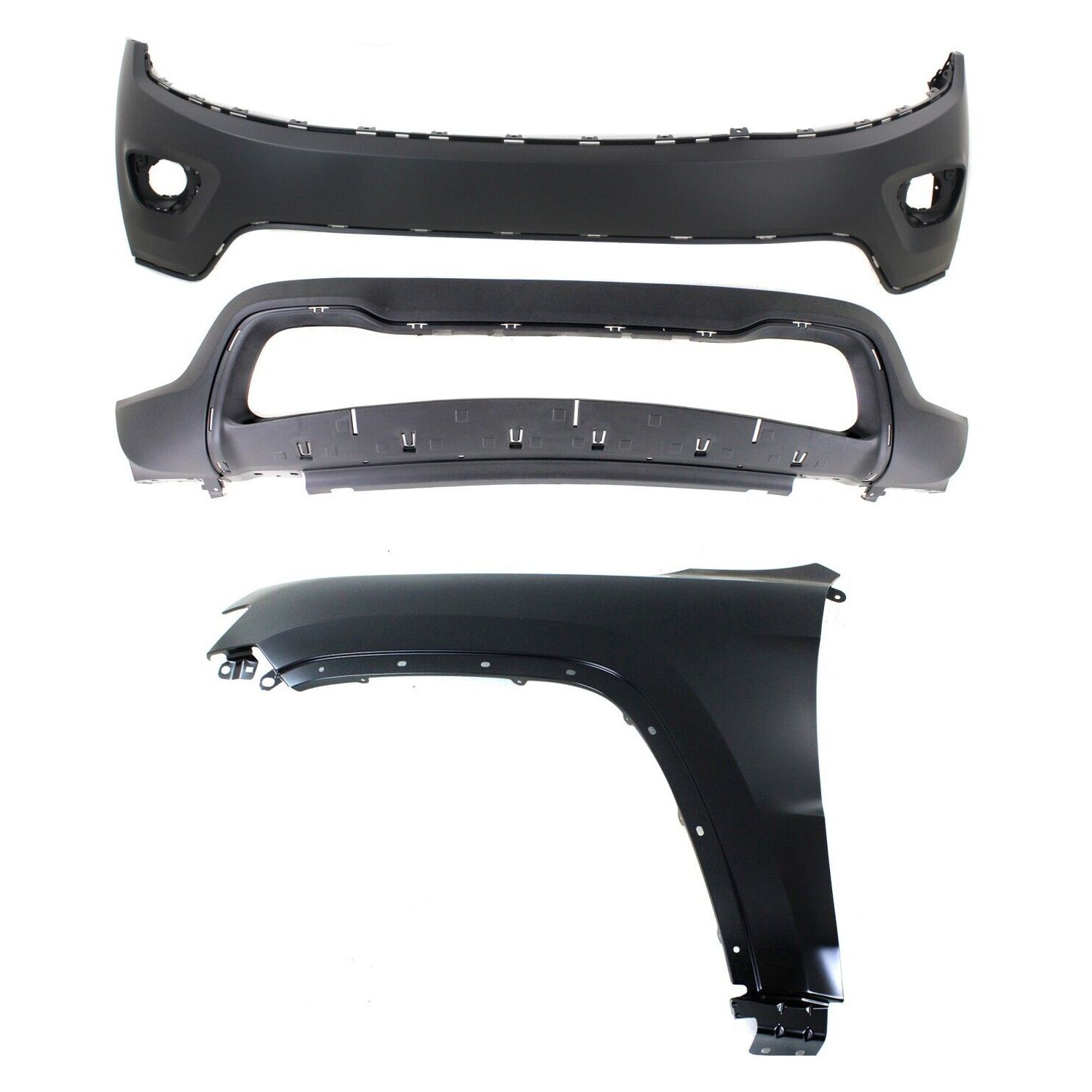 Bumper Cover Fender For 2014-2016 Jeep Grand Cherokee Front