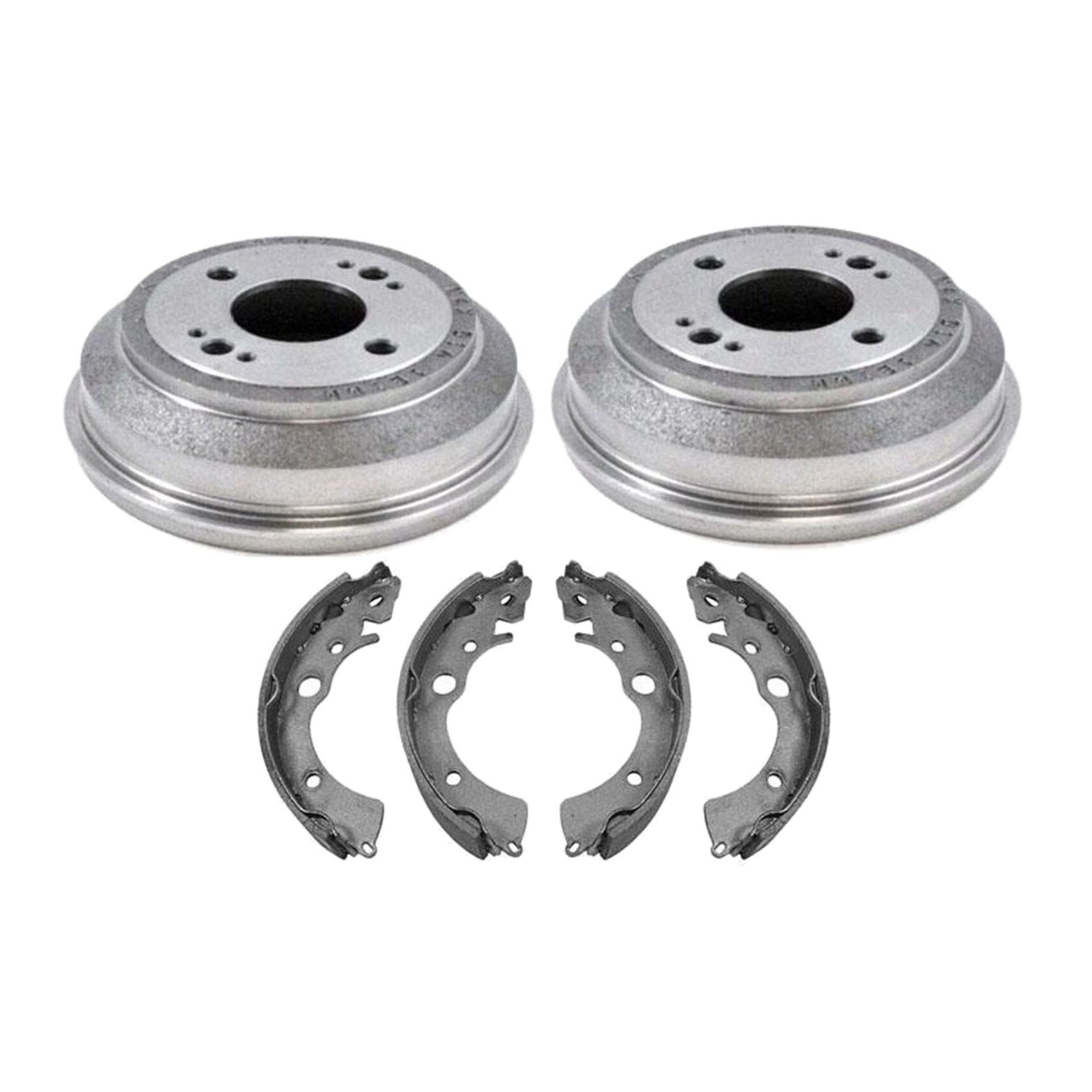 Brake Drums & Brake Shoes 7inch For 1993-1997 Honda Civic del Sol 3pc Kit
