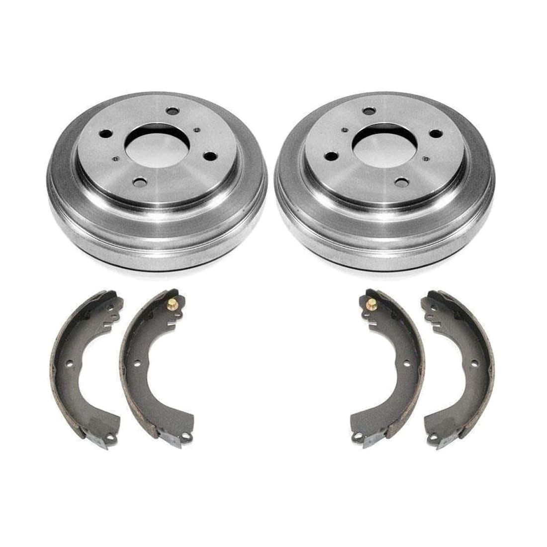 4pc Kit Rear Brake Drums Shoes Springs 4pc For 2009-2011 Nissan Versa 1.6L