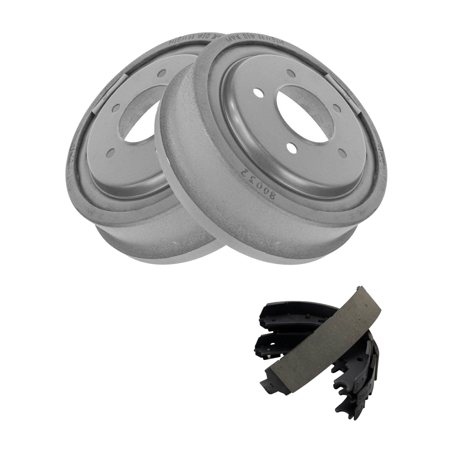 Brake Drum & Shoe Rear LH Left RH Right Kit w/Chemicals for 97-03 Ford F150