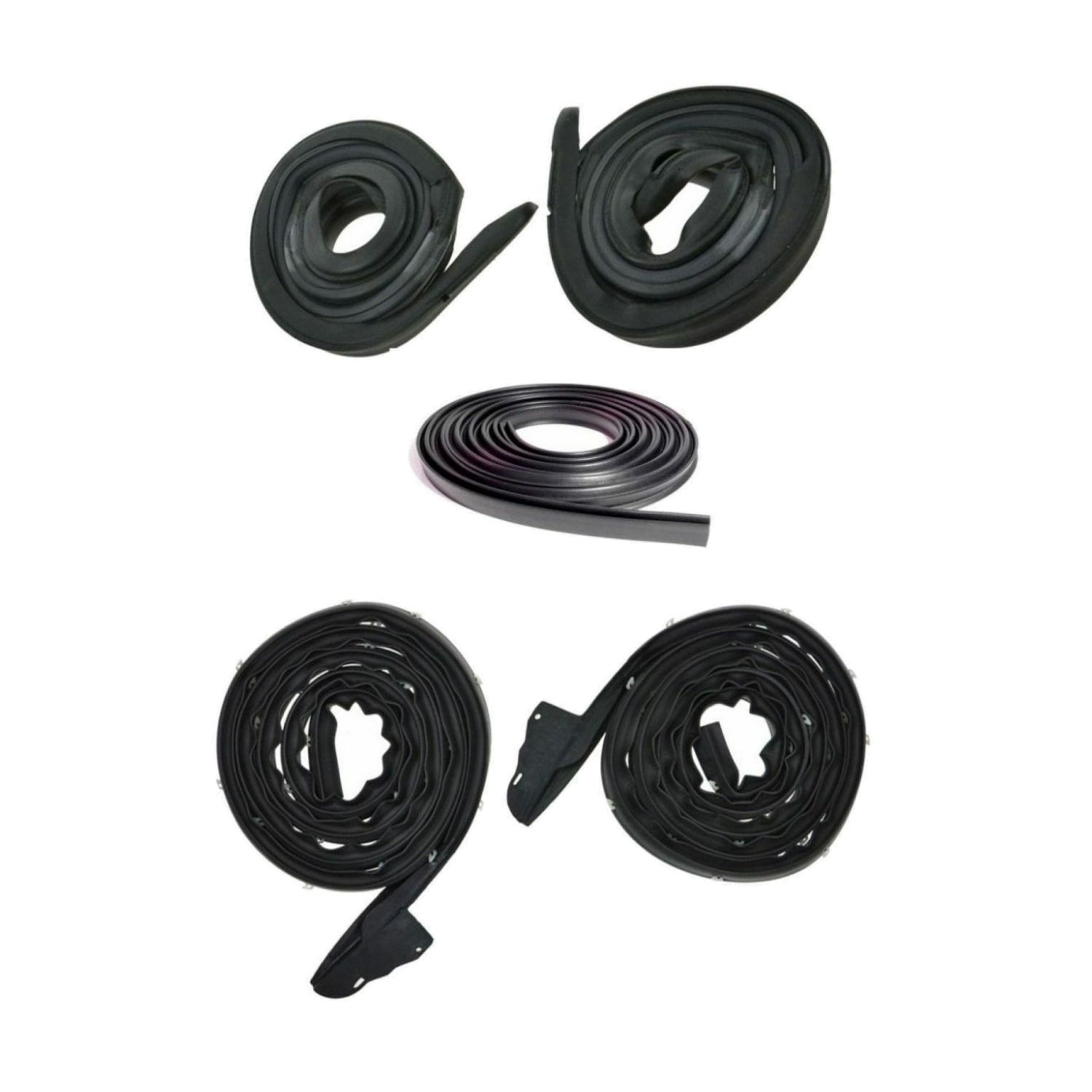 For Dodge 68-70 Charger Weatherstrip Rubber Seal Set Door Roofrail Trunk Kit