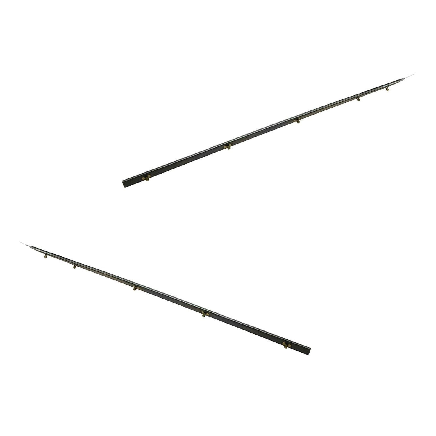 Weatherstrip Window Sweep Front Door Inner or Outer Pair Set for Ford L-Series