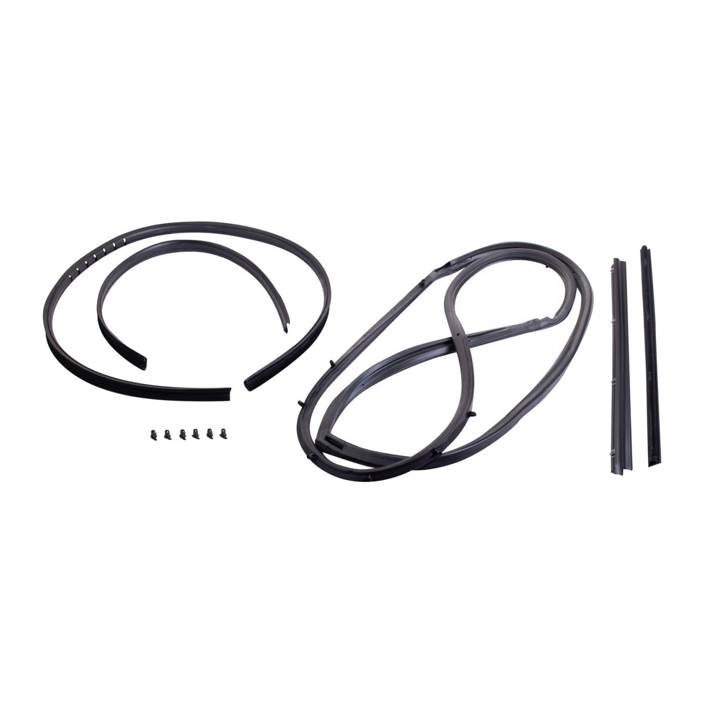 For 1981-1986 Jeep Scrambler Sport Utility Door Window Belt Weatherstrip Kit