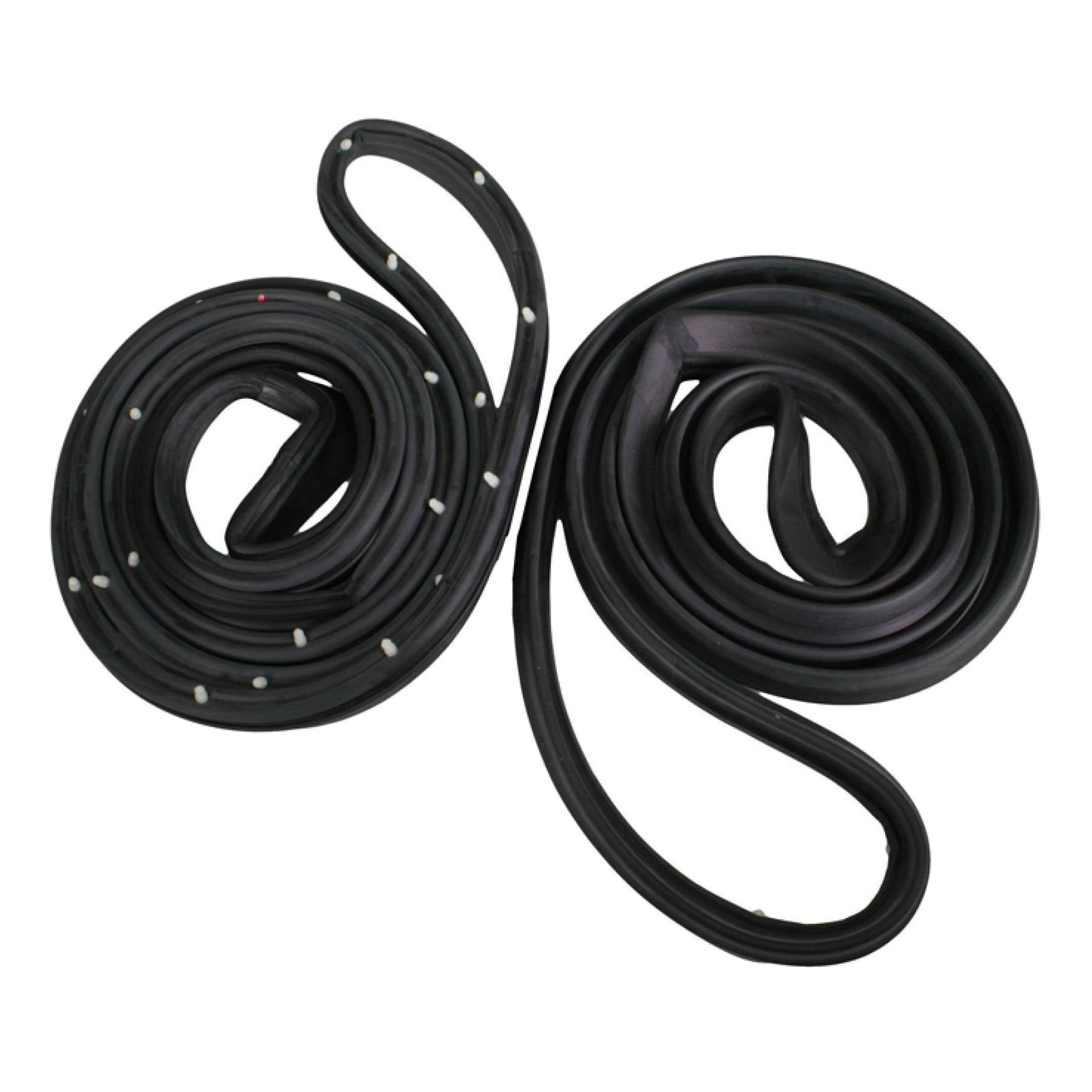 Rear Door Weatherstrip Rubber Seal Pair Set For 1971-1974 Bonneville Bel-Air