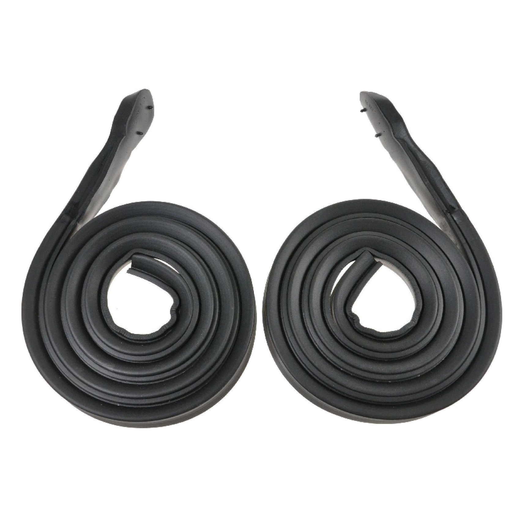 For 1971-1973 Buick Riviera Roofrail Rubber Weatherstrip Molded Seals Pair Set