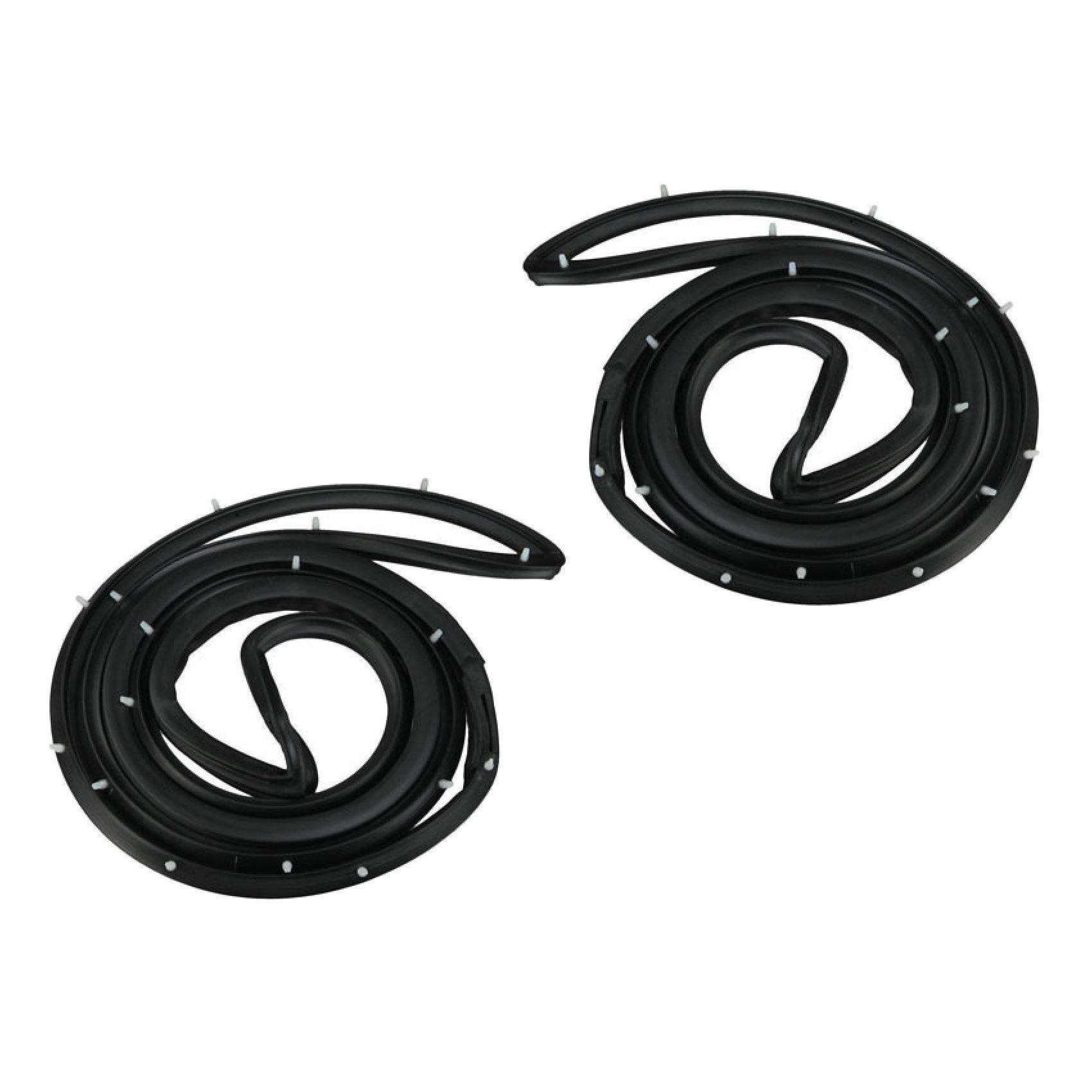 Rubber Door Weatherstrip Seals Pair Set For Toyota 1984-1988 4Runner