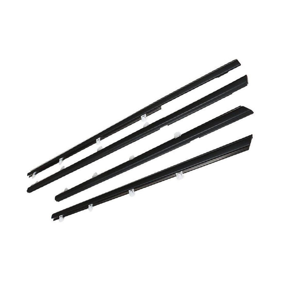 Car Weatherstrip Window Moulding Trim Seal Belt For Honda Civic 4pcs 2012-15