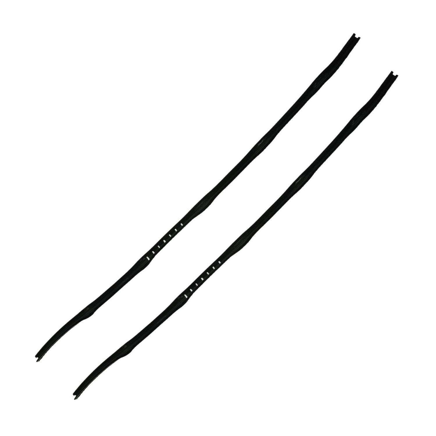For 1981-1985 Jeep Scrambler Front Upper Window Glass Run Channel Seal Pair