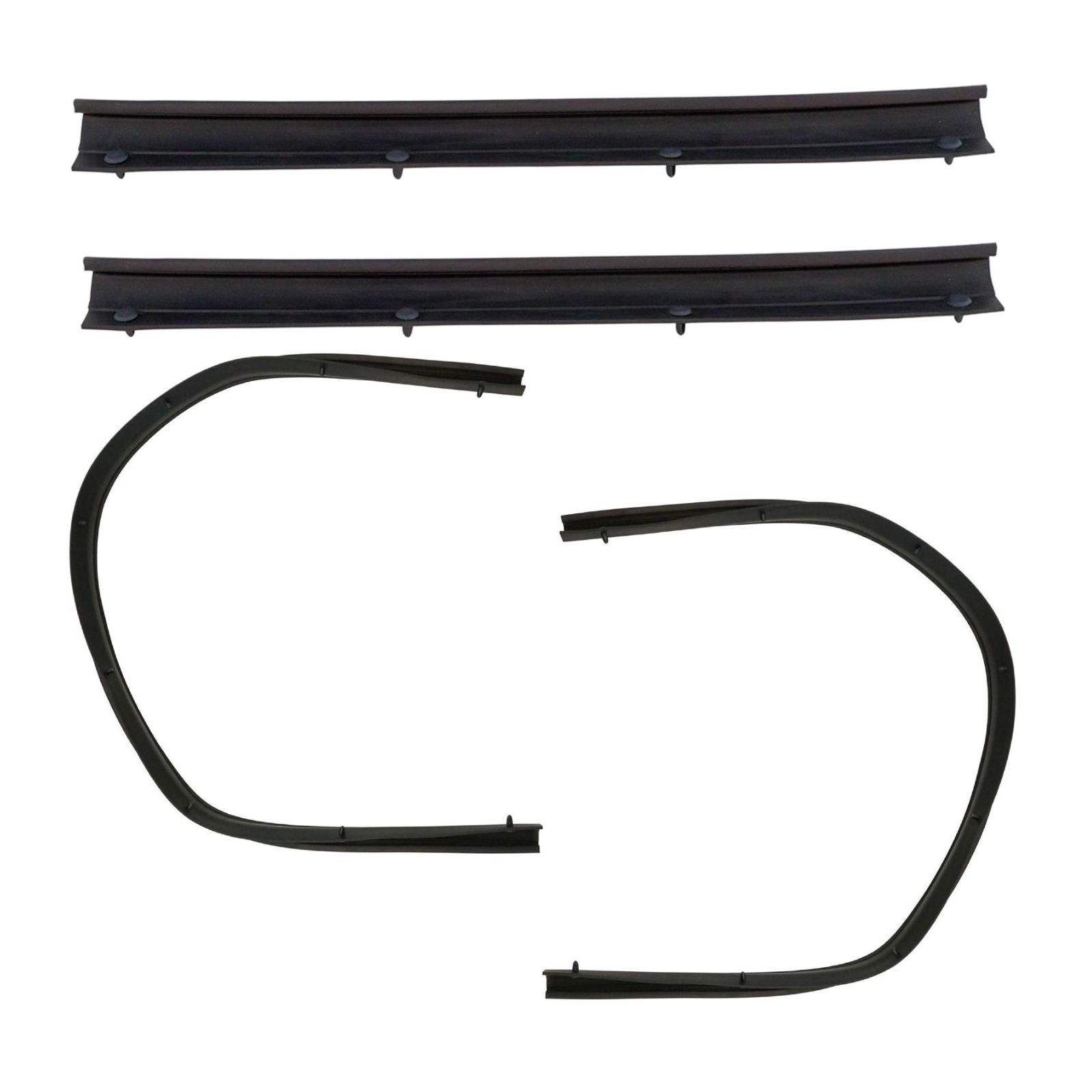 For 99-17 F-250 Super Duty Lower Door Weatherstrip Seal Set of 4 Front & Rear