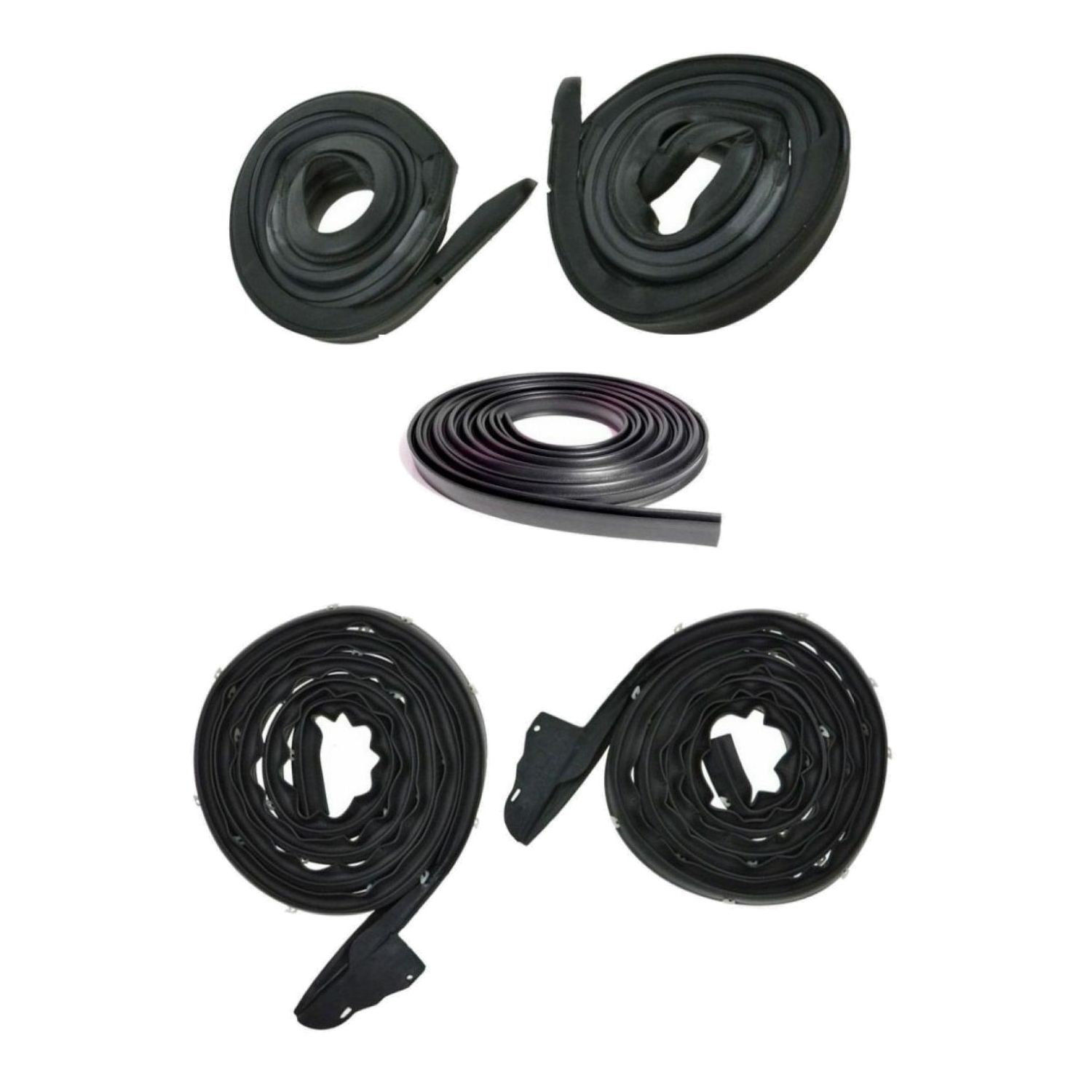 For Dodge 68-70 Charger Weatherstrip Rubber Seal Set Door Roofrail Trunk Kit