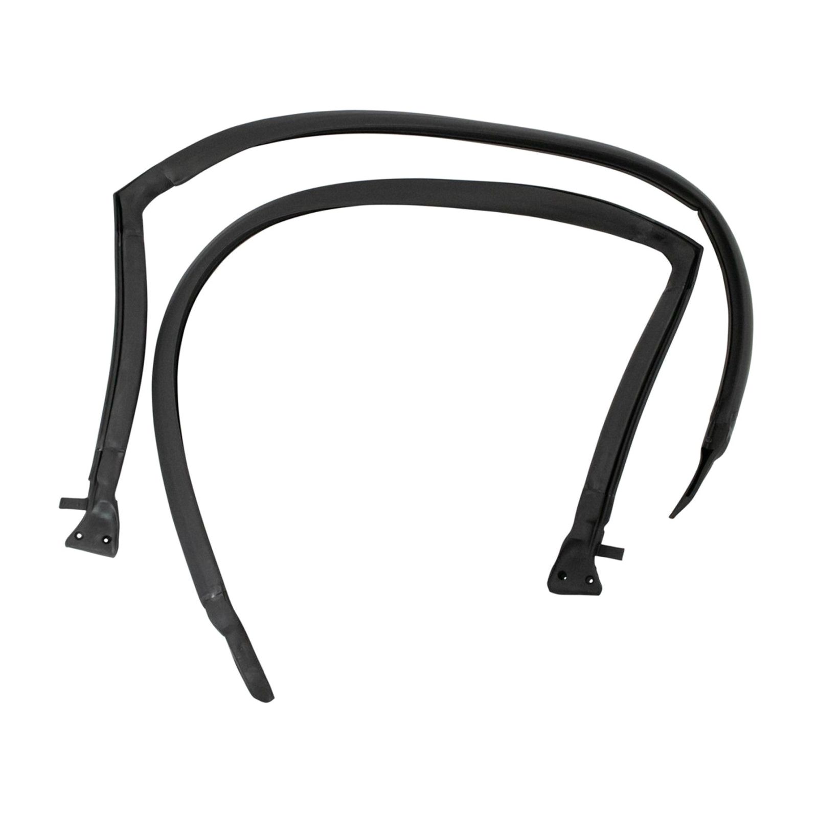 For 1973-1976 Plymouth Duster Rubber Roofrail Weatherstrip Seals Pair Set