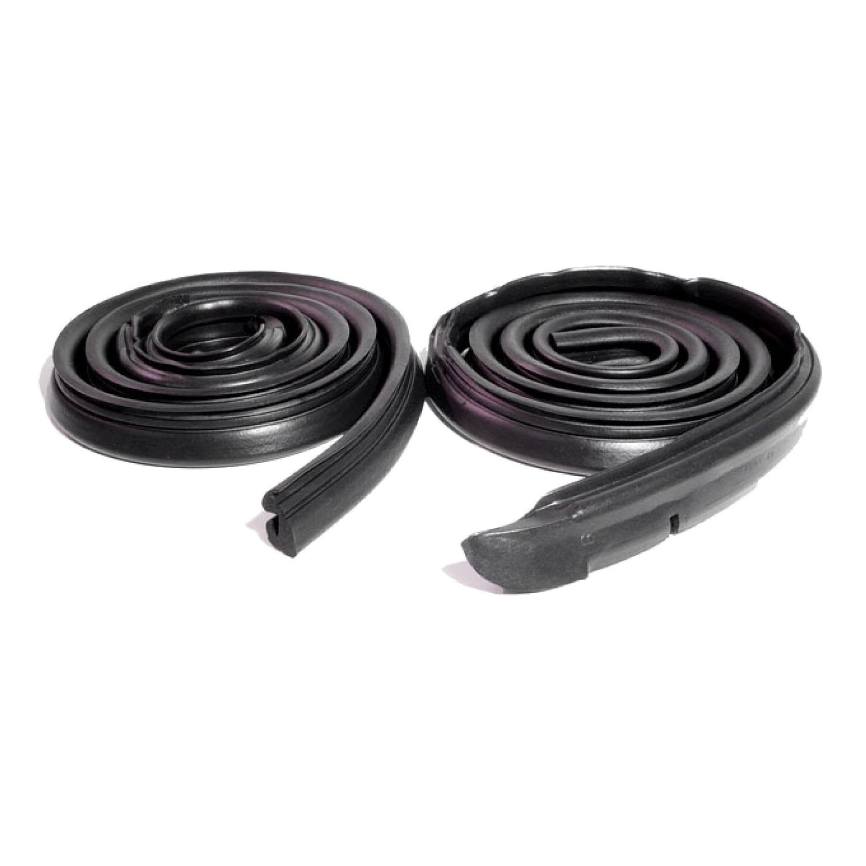 For 67-69 Plymouth Barracuda Roofrail Roof Rail Weatherstrip Seals Pair Set