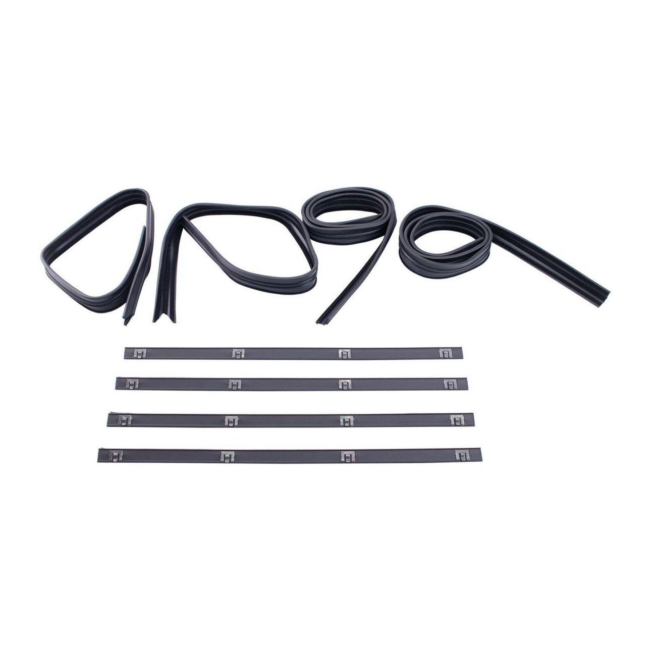 For 1971-1974 Dodge B100 Van Automotive Door Window Belt Weatherstrip Kit