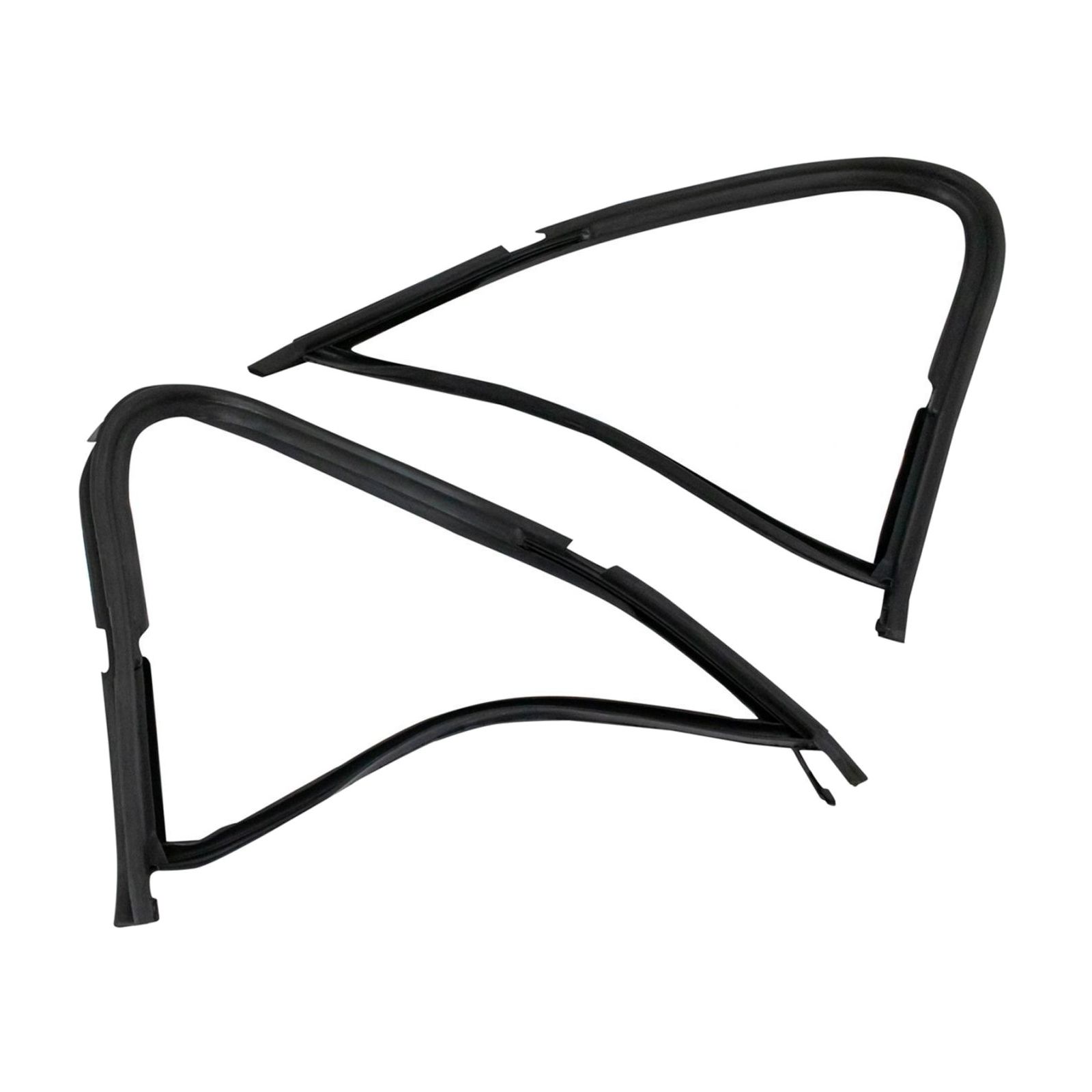 Front Door Vent Window Glass Weatherstrip Seal Pair Set For 87-91 Bronco Suv
