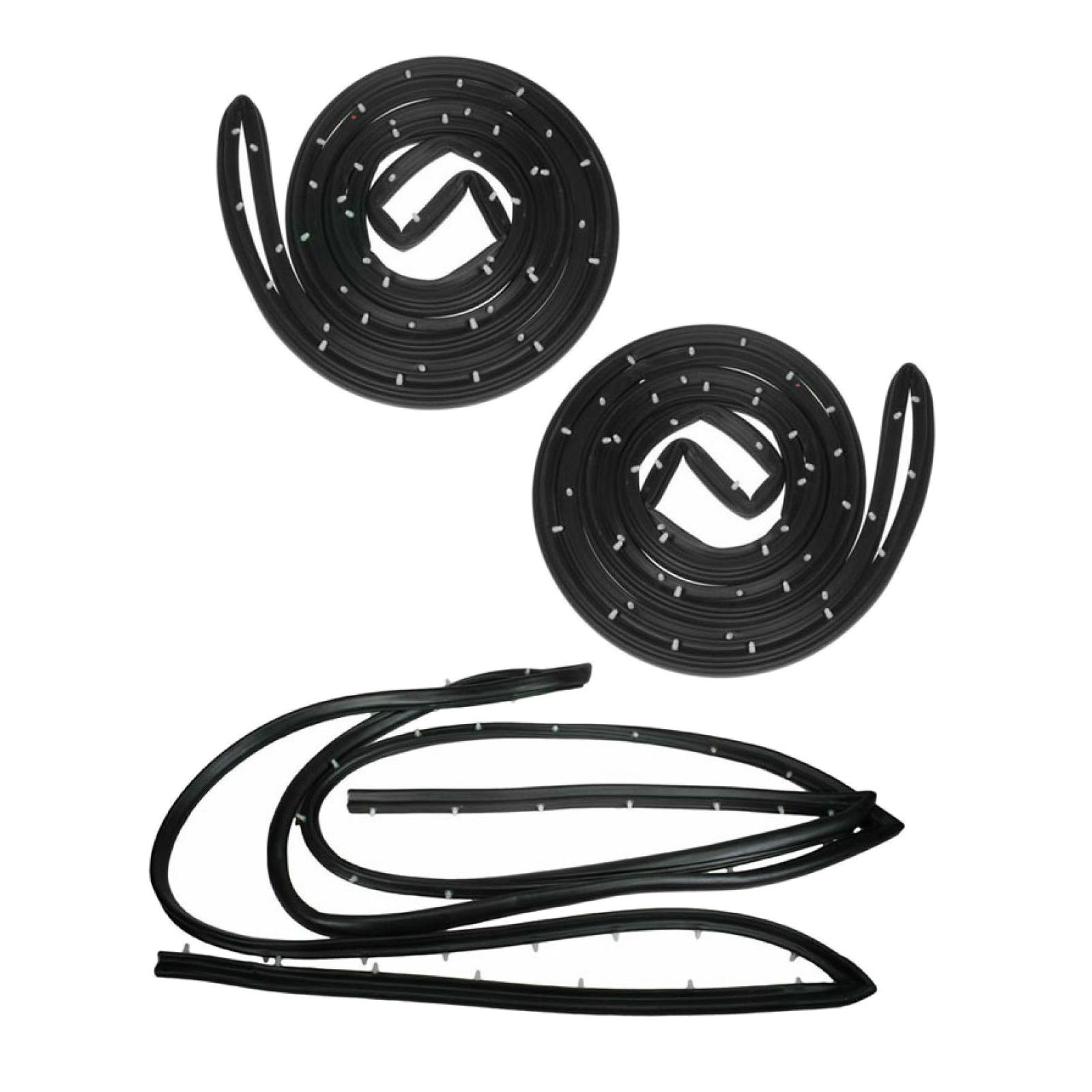 For 78-95 Chevrolet G10 Front & Sliding cargo Door Weatherstrip Seal Pair Set