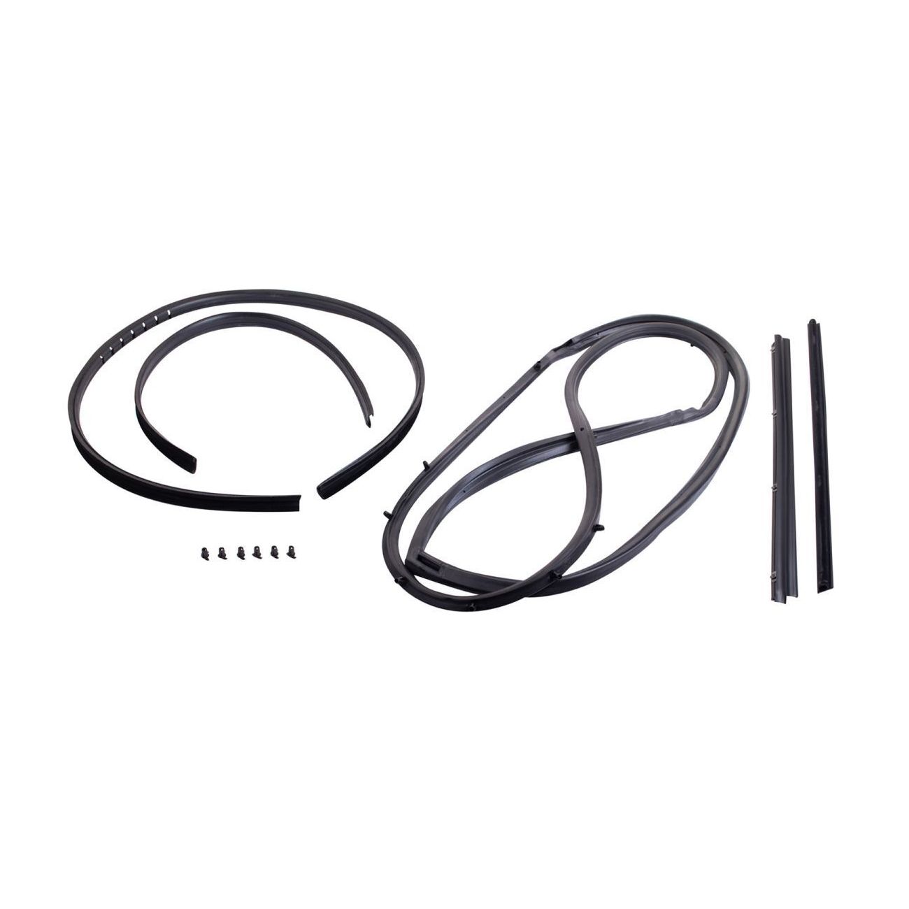 For 1981-1986 Jeep Scrambler Door Window Belt Weatherstrip Kit