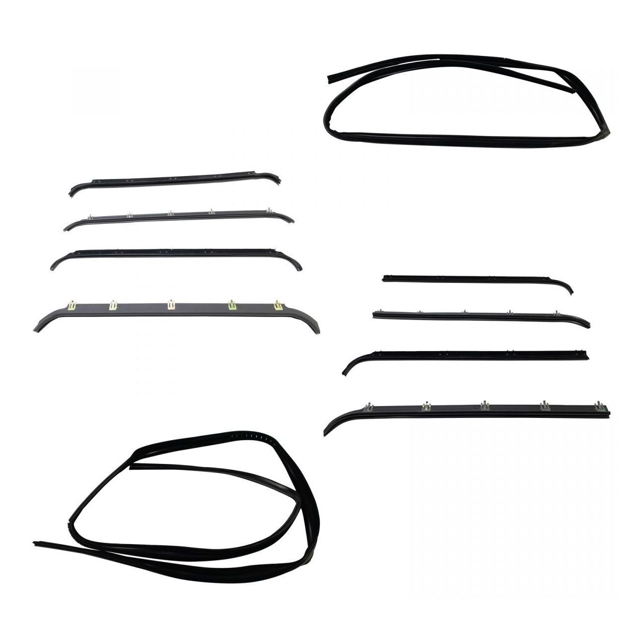 For 1983-1997 Ford F-350 Door Window Weatherstrip Seal Kit