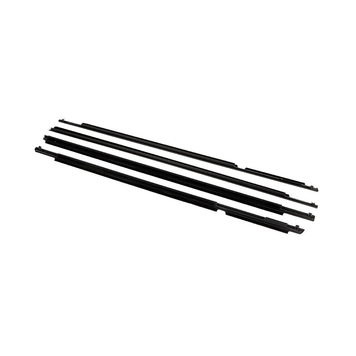 Rear & Front Outer Door Belt Mouldings Weatherstrip KIT For 10-21 Toyota 4runner