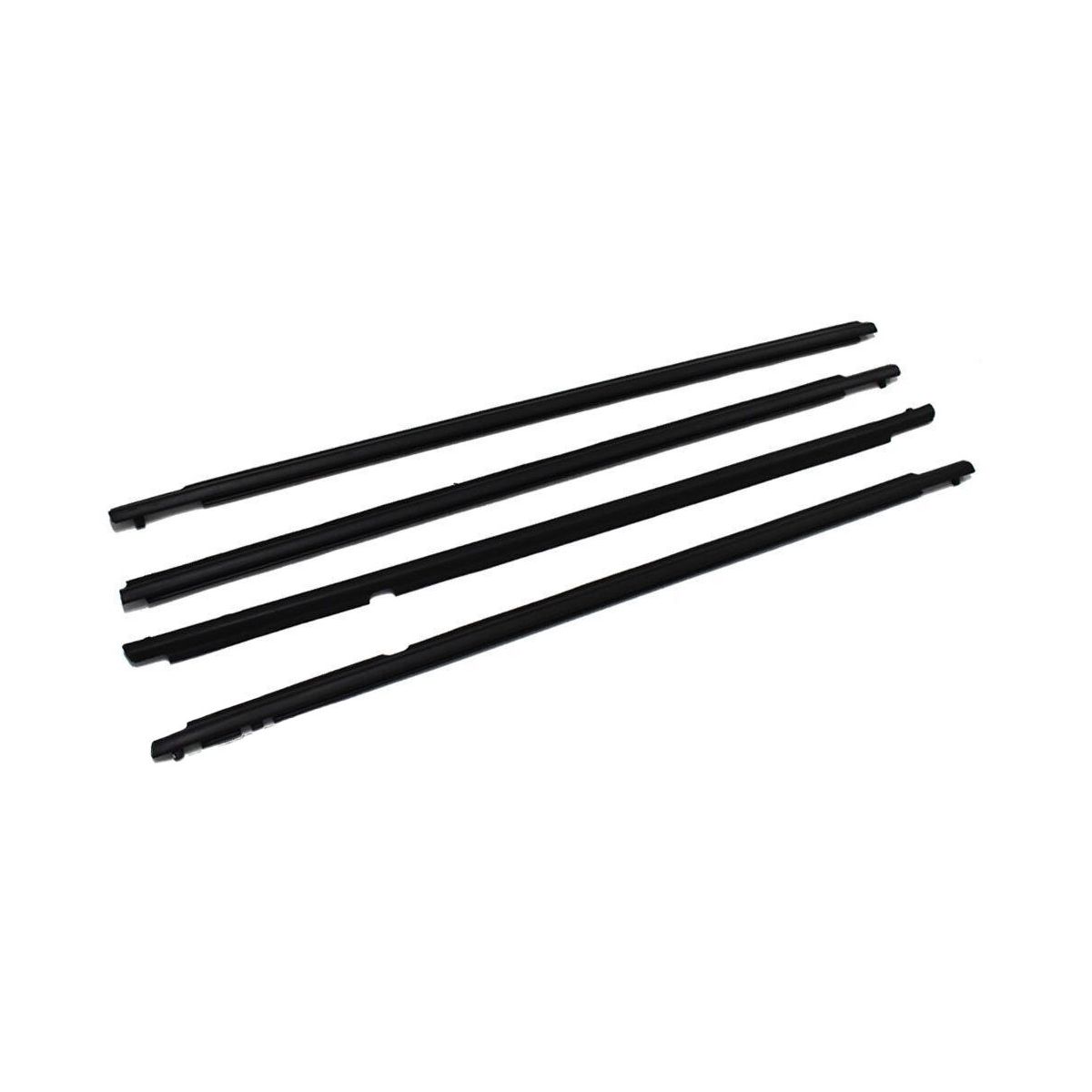 4pcs Door Weatherstrip Window Moulding Trim Seal Belt For Toyota Corolla 2011