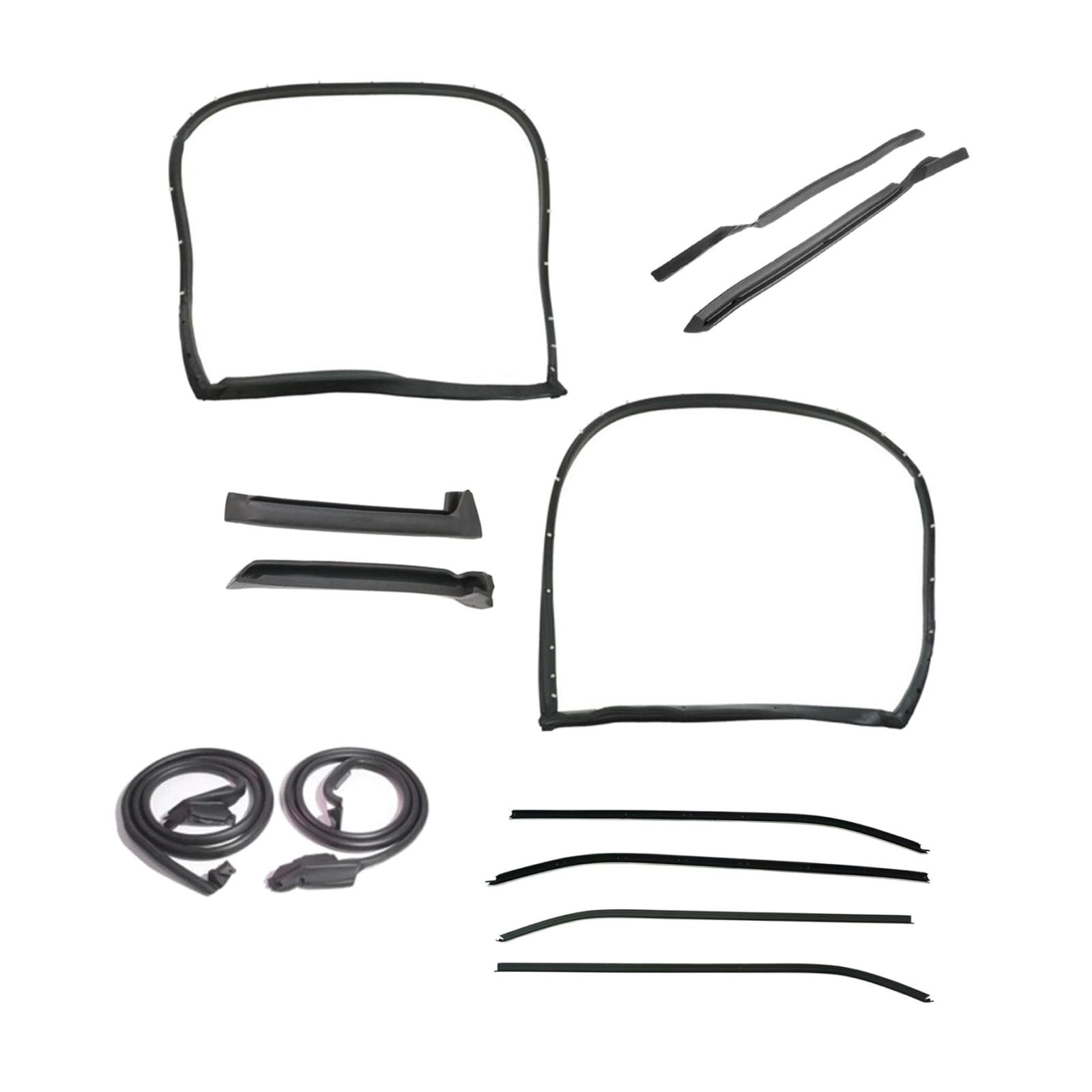 Weatherstrip Seal Kit 12-pc Set For Chevrolet 1969-1972 Corvette W/T-Top