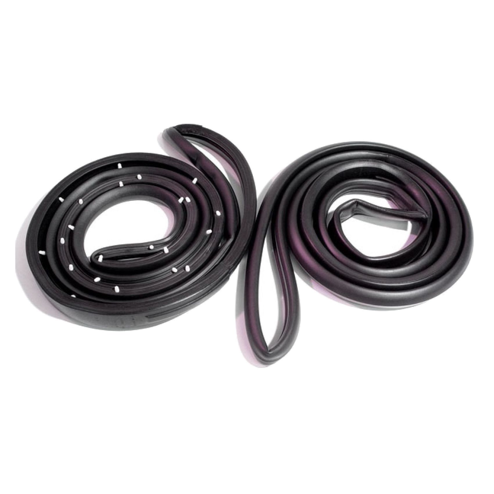 Rear Door Rubber Weatherstrip Seal Pair Set of 2 For Buick 65-66 LeSabre 4-dr
