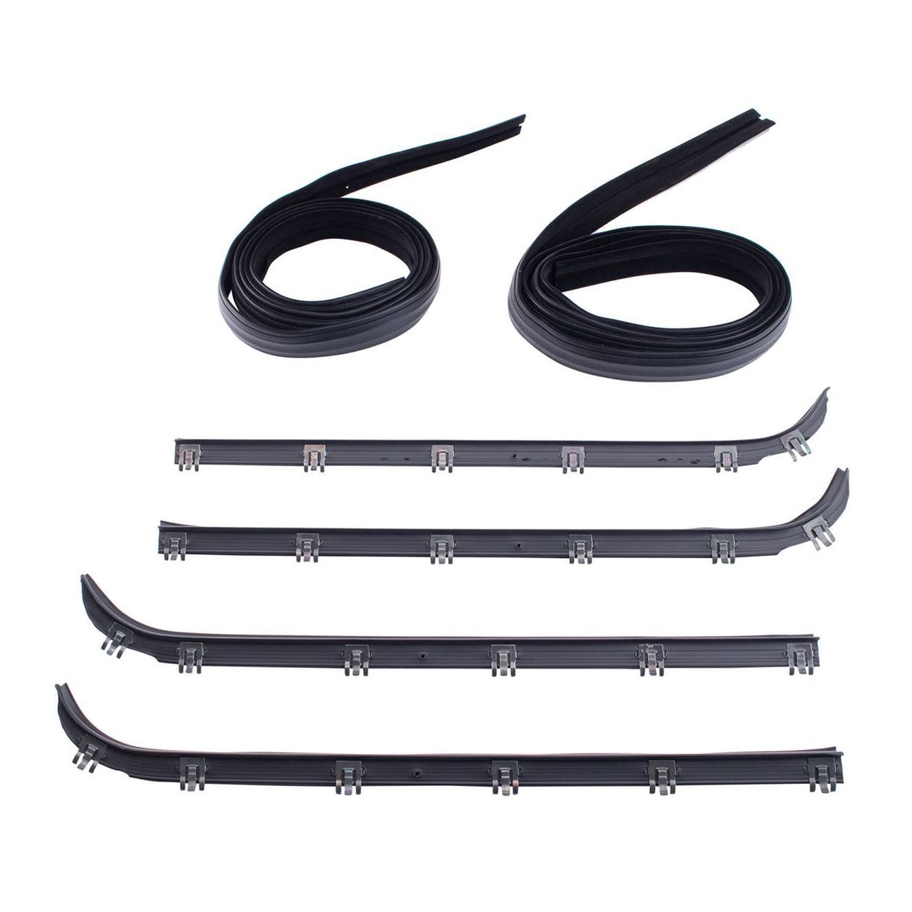 For Ford 1984-1991 E-150 Econoline Automotive Door Window Belt Weatherstrip Kit