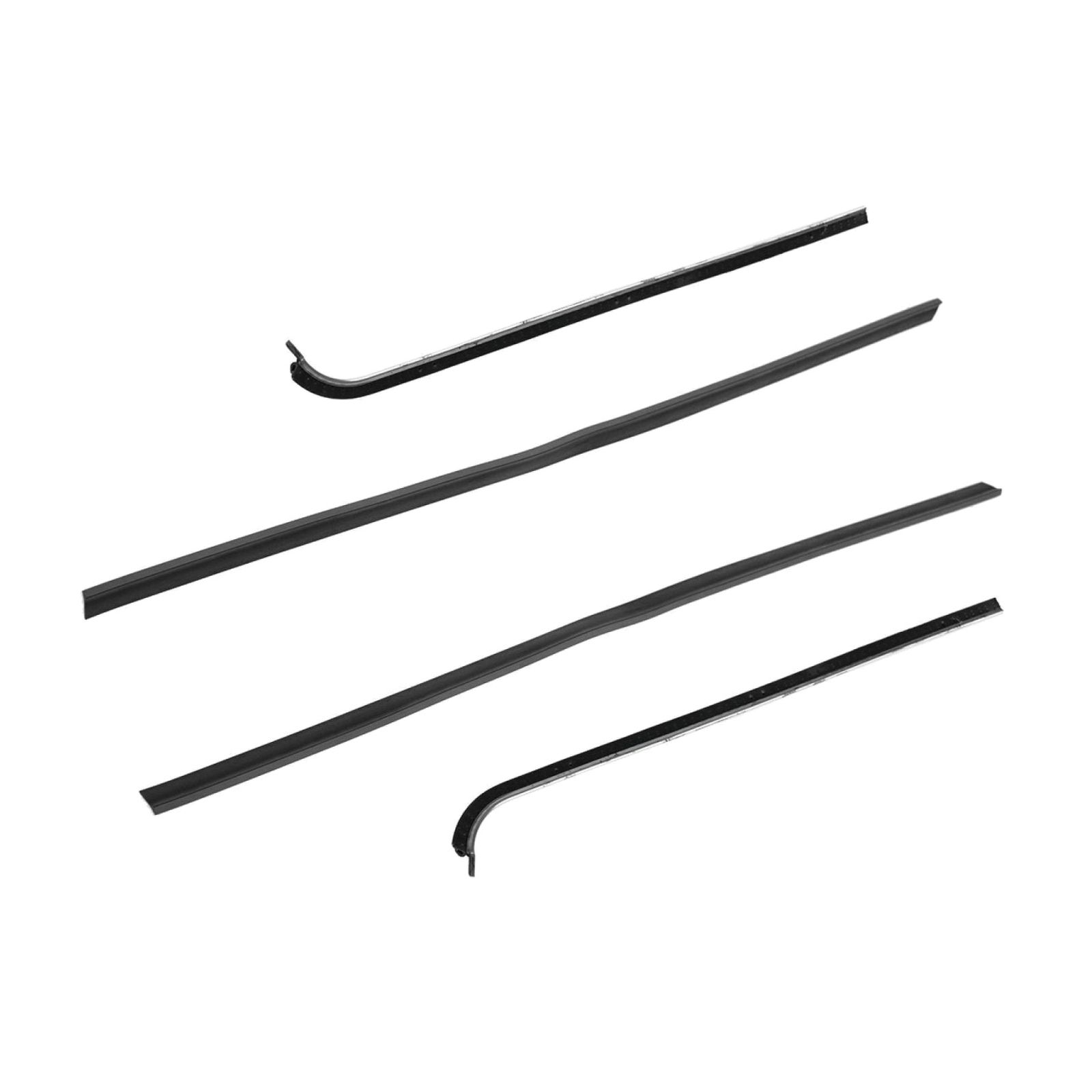 For 51-54 Chevrolet Truck Window Sweep Weatherstrip Seal Inner & Outer Set of 4
