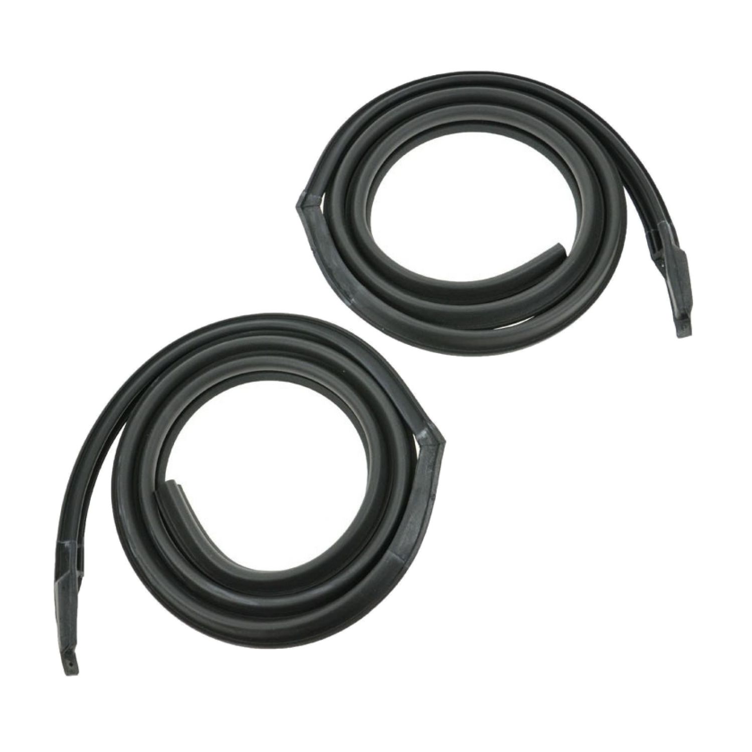Roof Rail Weatherstrip Seals Pair For 67-68 Pontiac Bonneville 2-dr Hardtop