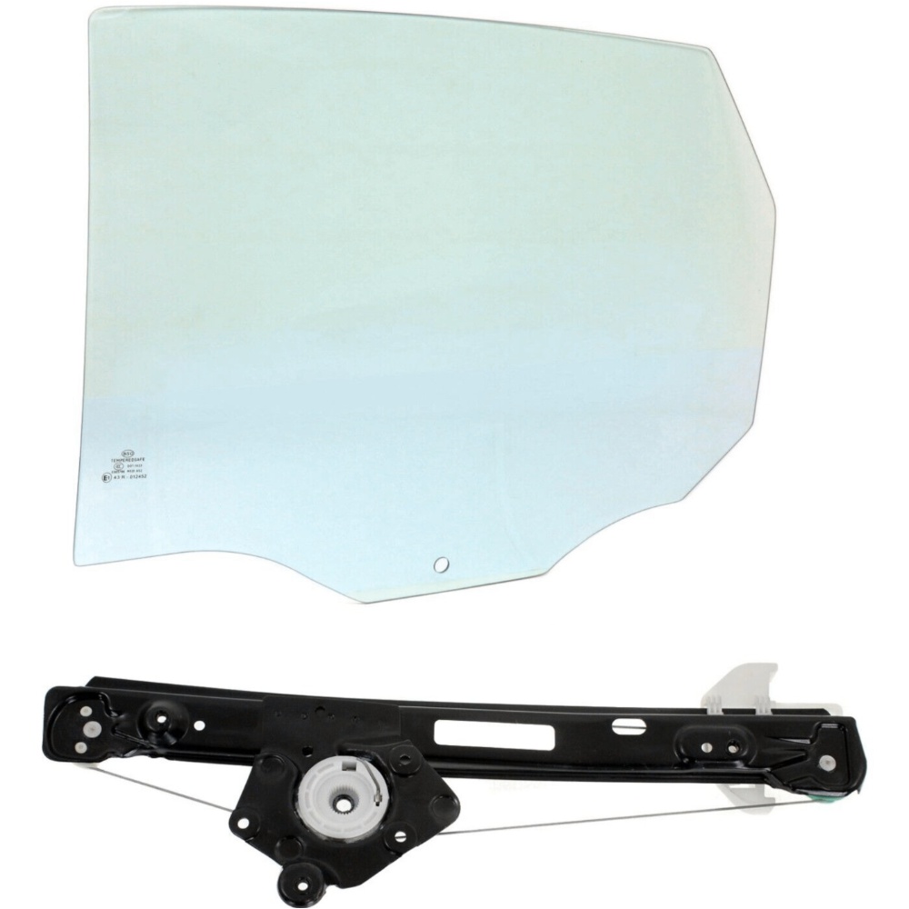 Door Glass Kit For Ford 2000-2007 Focus Sedan Rear Driver Side Power