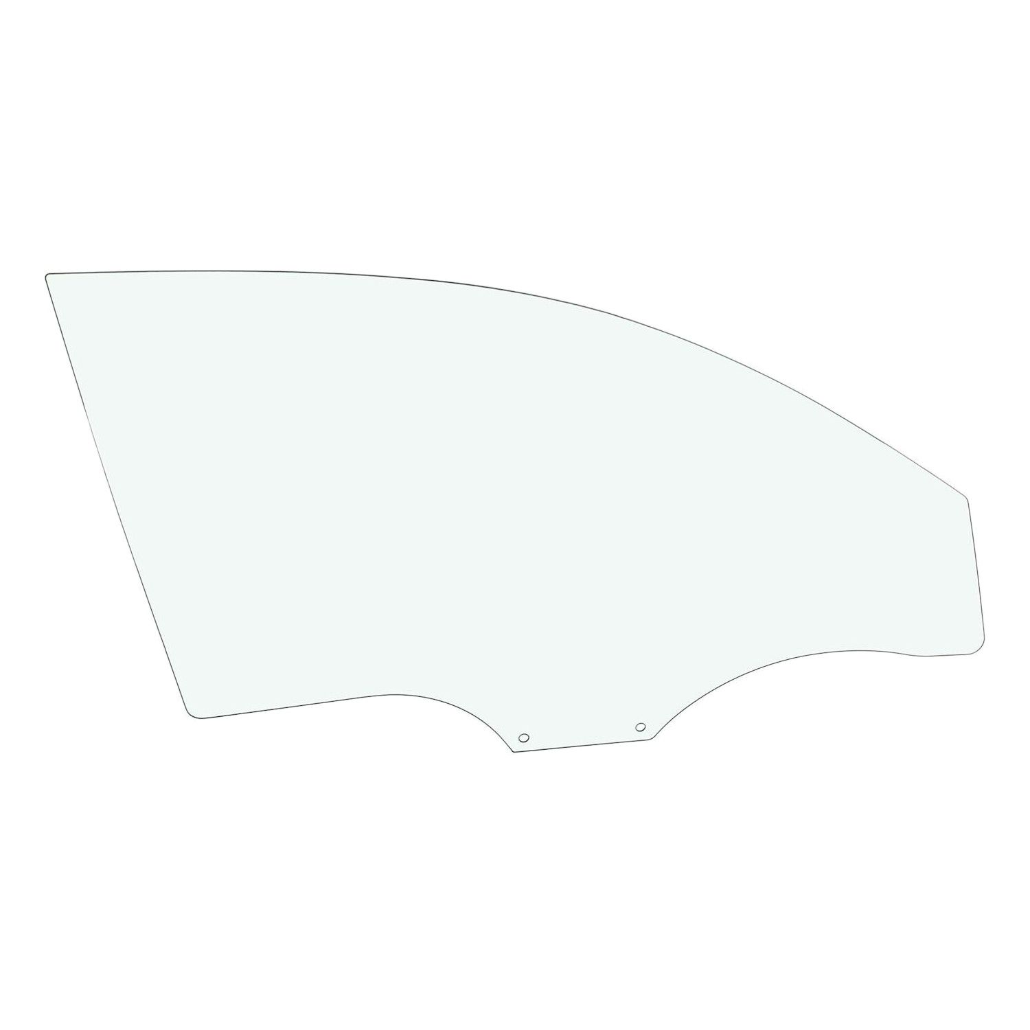 Door Glasses Front Passenger Right Side Hand For Hyundai 2007-2011 Accent